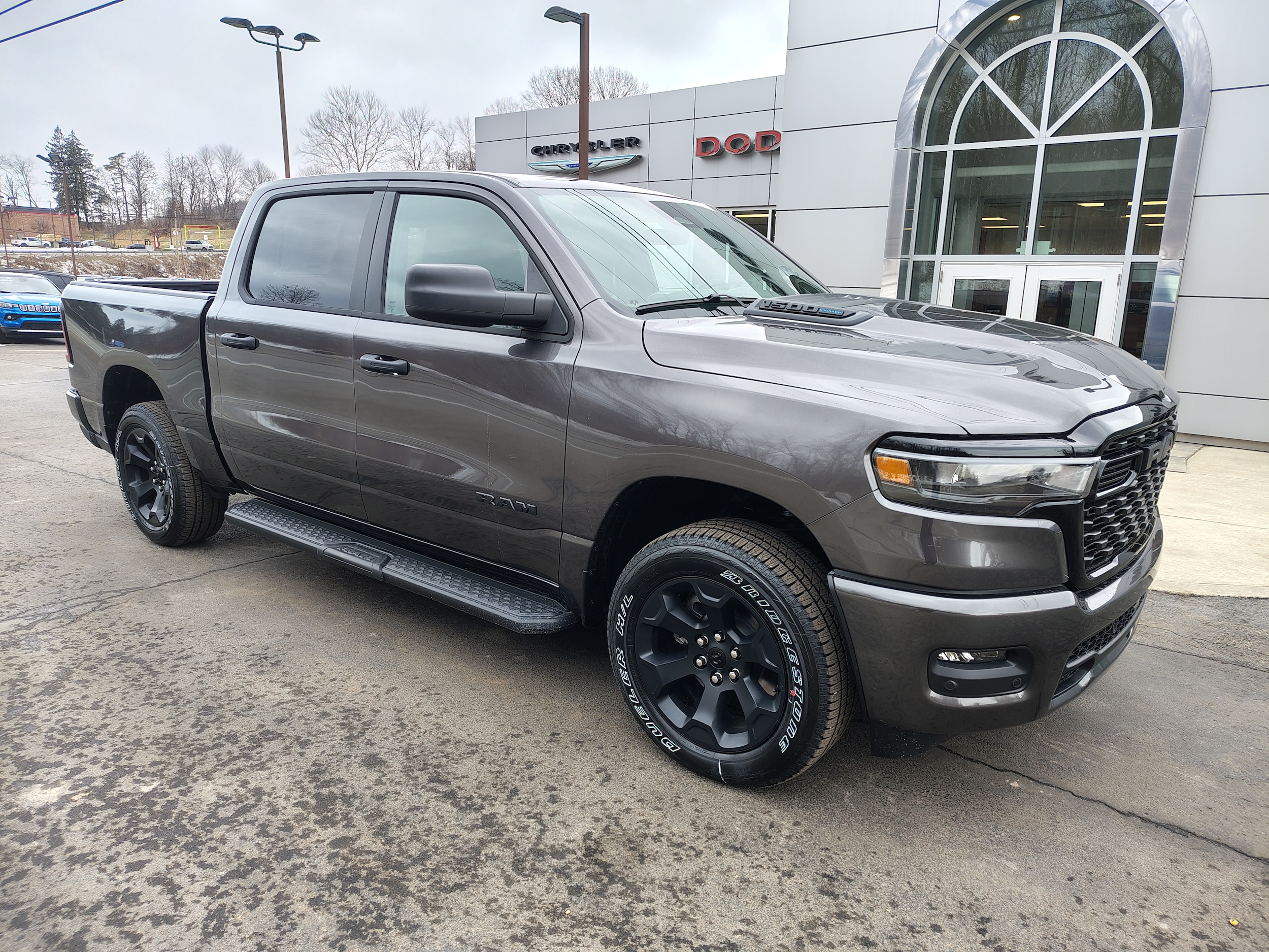 2026 Ram 1500 EXPRESS CREW CAB 4X4 5'7 BOX Granite Crystal at Solomon CJD Carmichaels