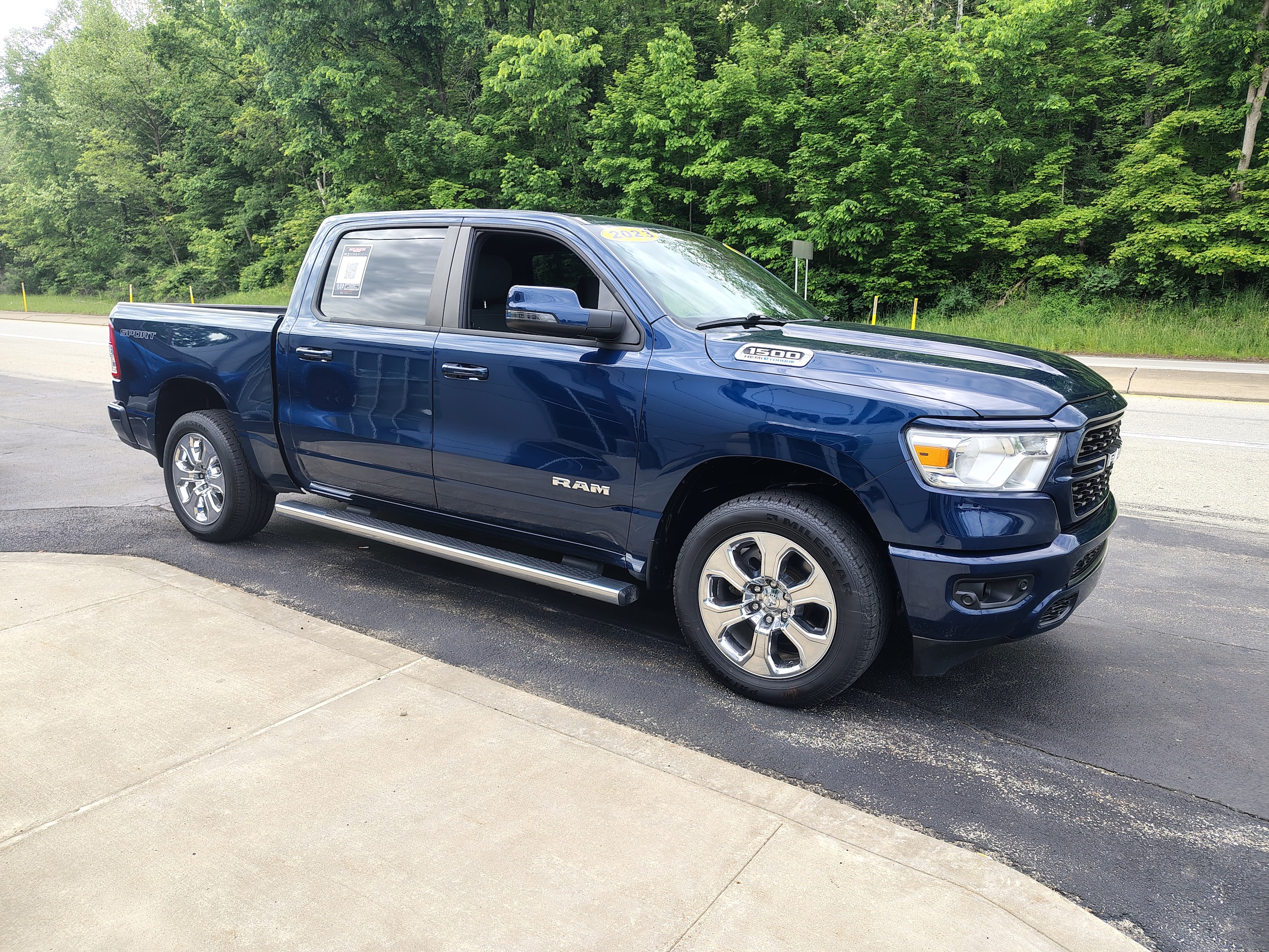 2023 Ram 1500 Big Horn Patriot Blue Pearlcoat at Solomon CJD Brownsville