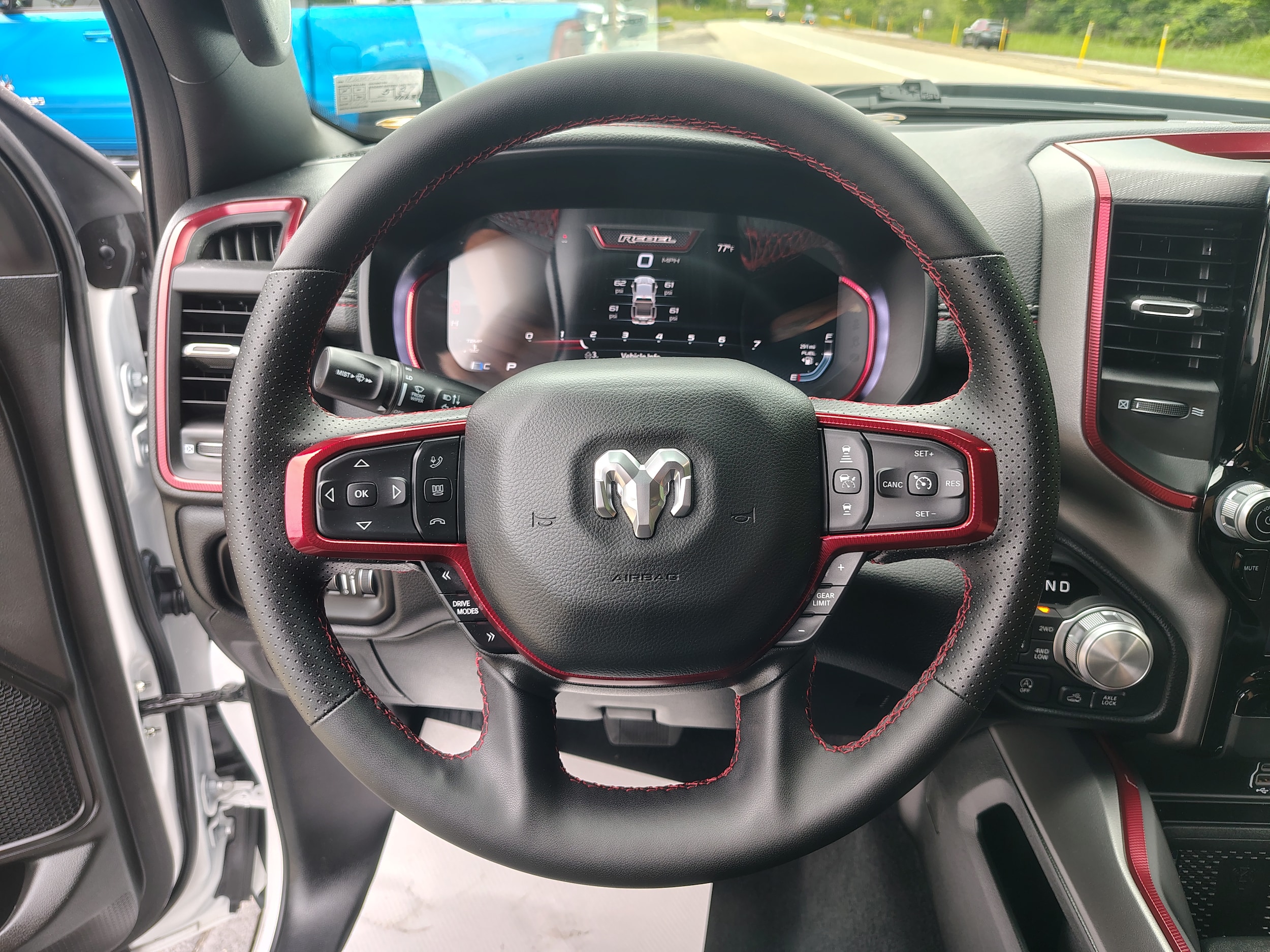 2026 Ram 1500 Rebel Bright White Clearcoat at Solomon CJD Brownsville