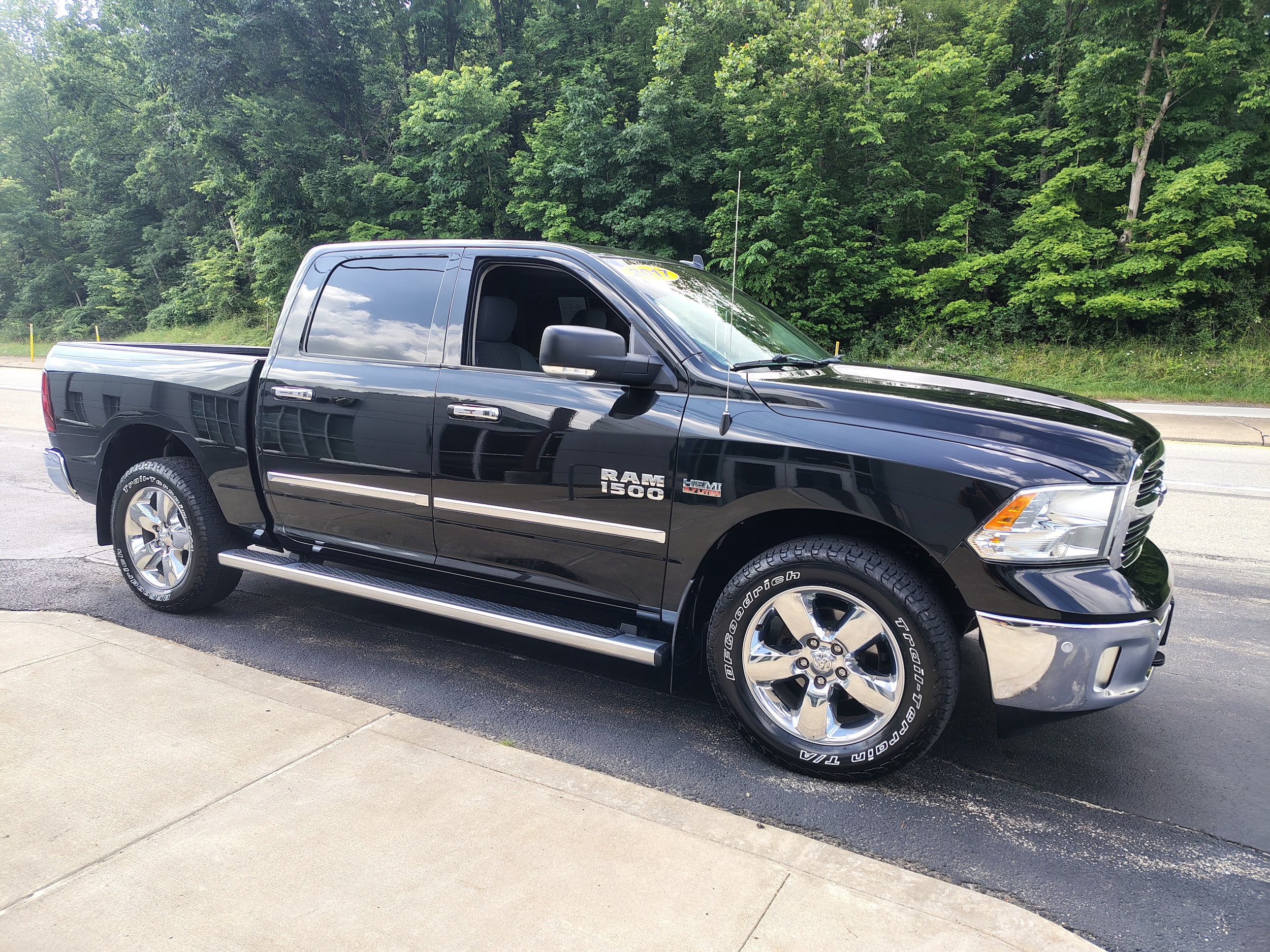 2017 Ram 1500 Big Horn Brilliant Black Crystal Pearlcoat at Solomon CJD Carmichaels