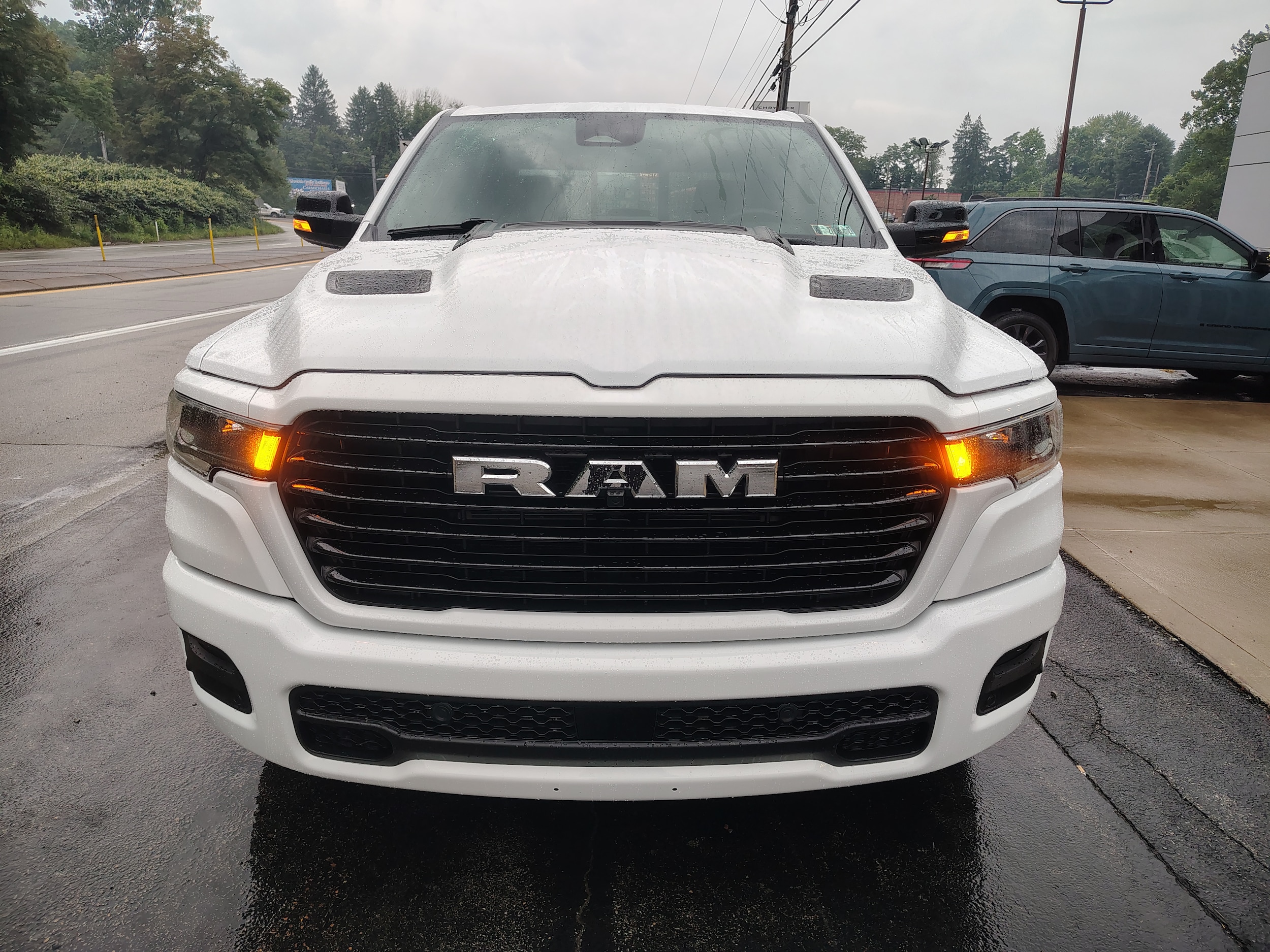 2025 Ram 1500 Laramie Bright White Clearcoat at Solomon CJD Carmichaels