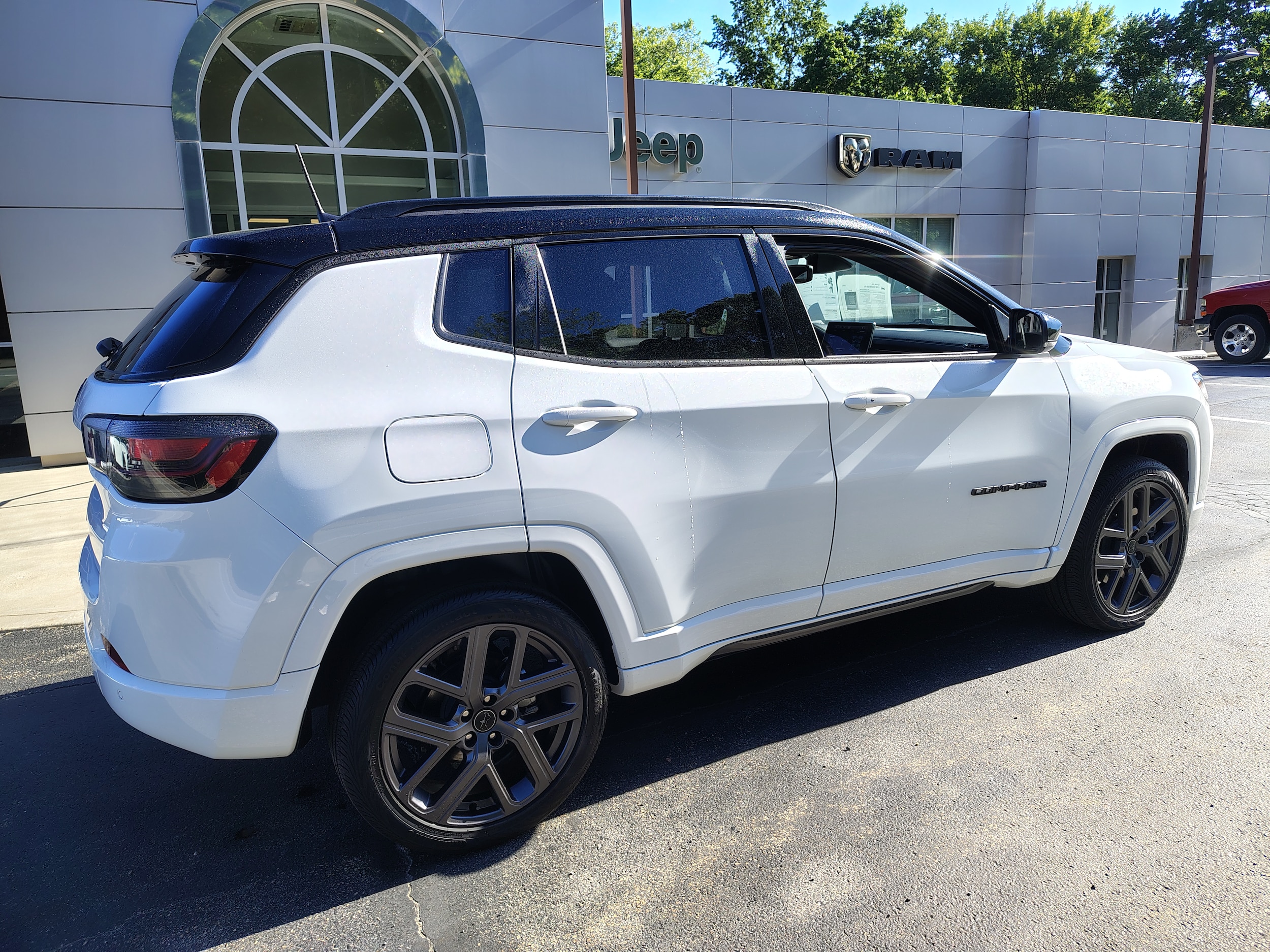 2025 Jeep Compass Limited Bright White Clearcoat at Solomon CJD Brownsville