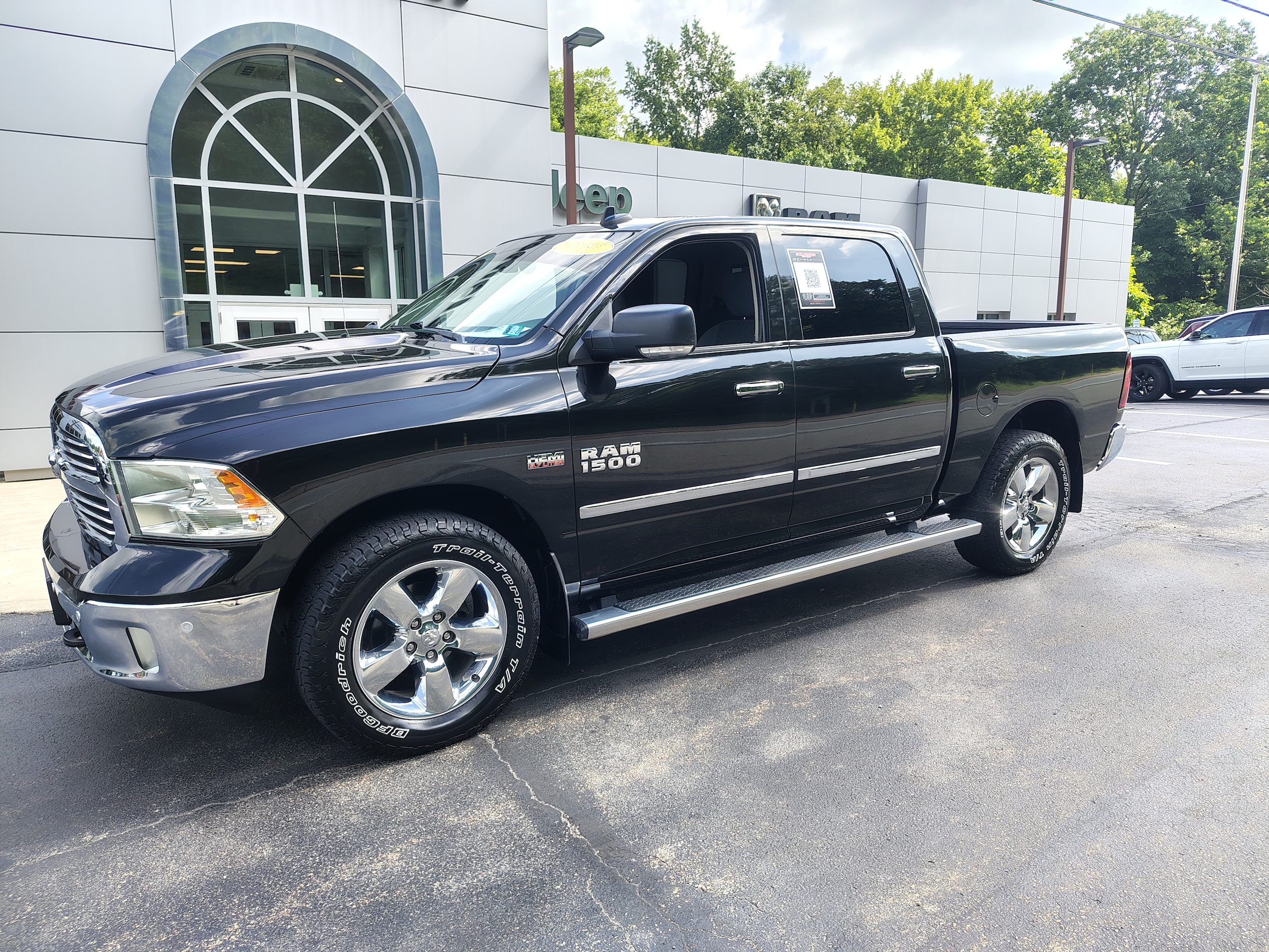 2017 Ram 1500 Big Horn Brilliant Black Crystal Pearlcoat at Solomon CJD Carmichaels
