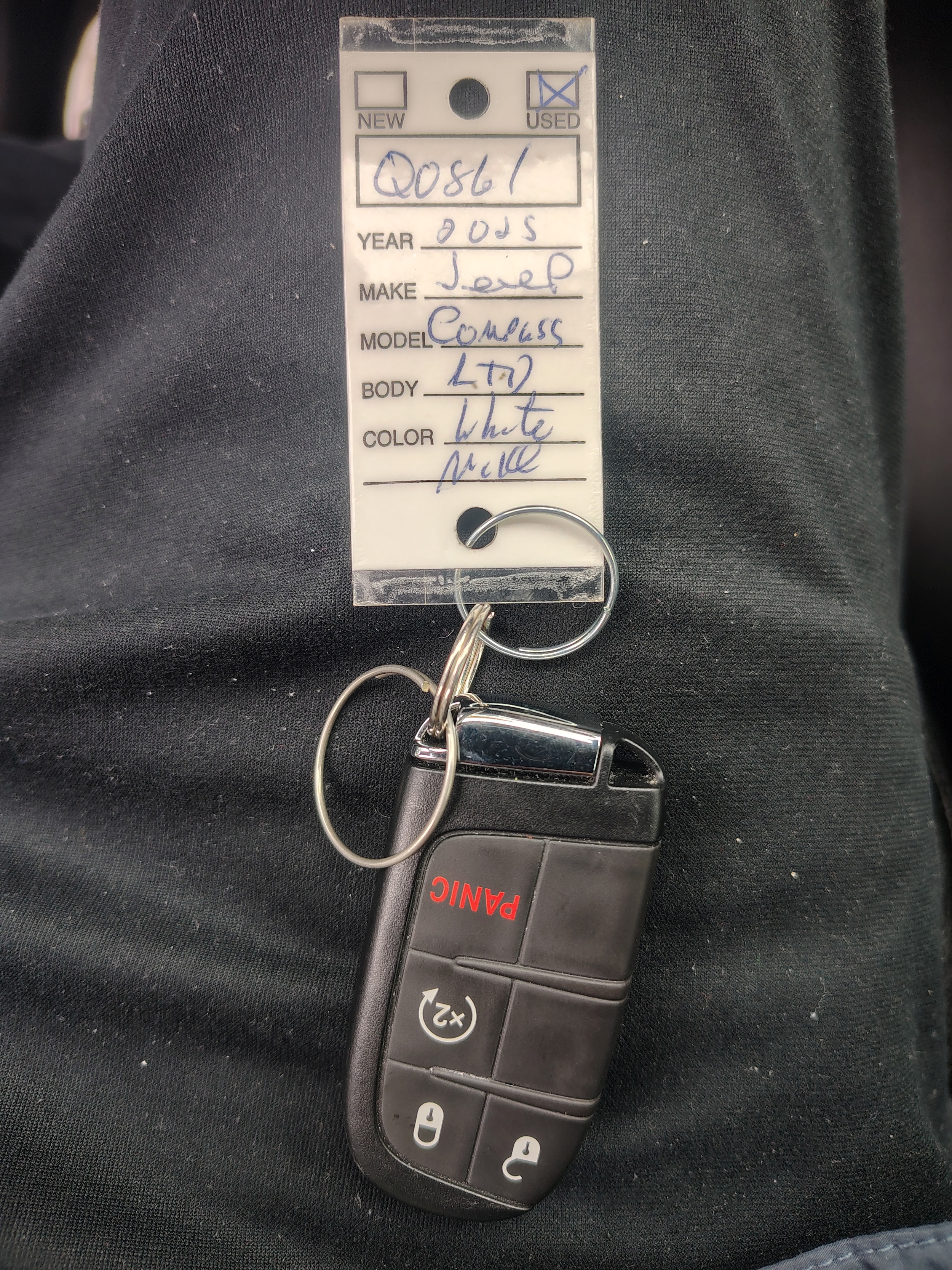 2025 Jeep Compass Limited Bright White Clearcoat at Solomon CJD Brownsville