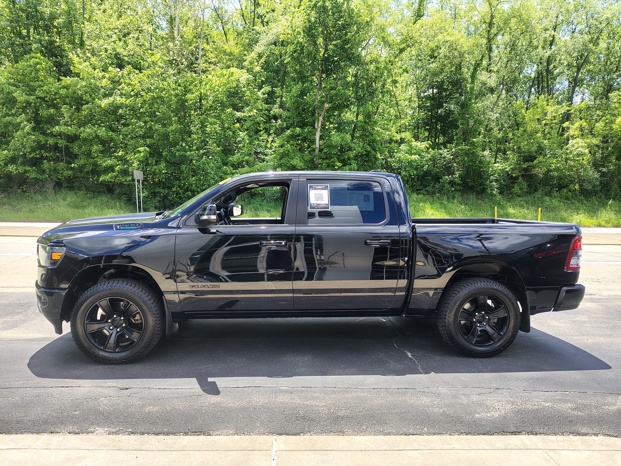 2021 Ram 1500 Big Horn Diamond Black Crystal Pearlcoat at Solomon CJD Brownsville