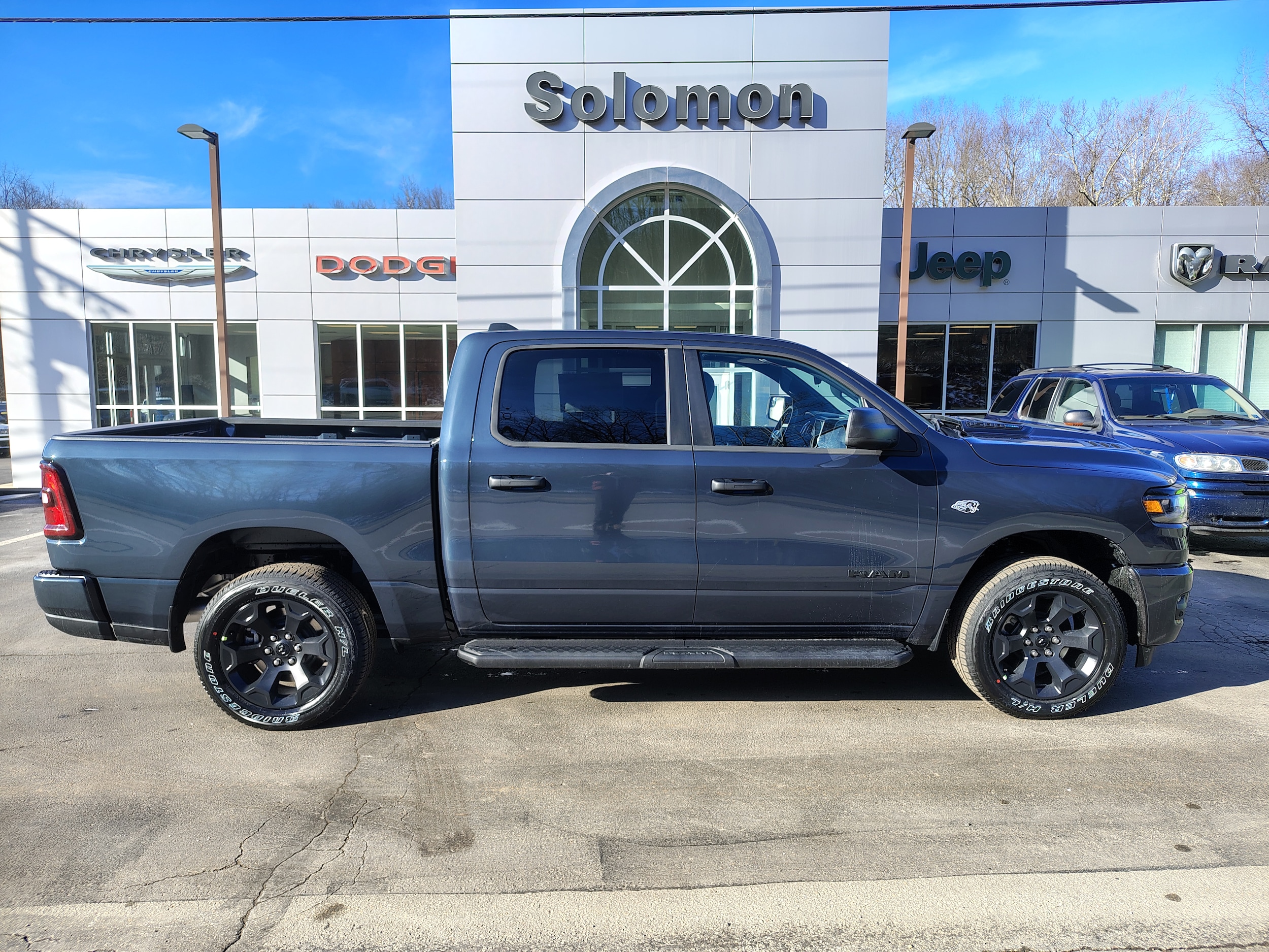 2026 Ram 1500 EXPRESS CREW CAB 4X4 5'7 BOX Forged Blue at Solomon CJD Carmichaels