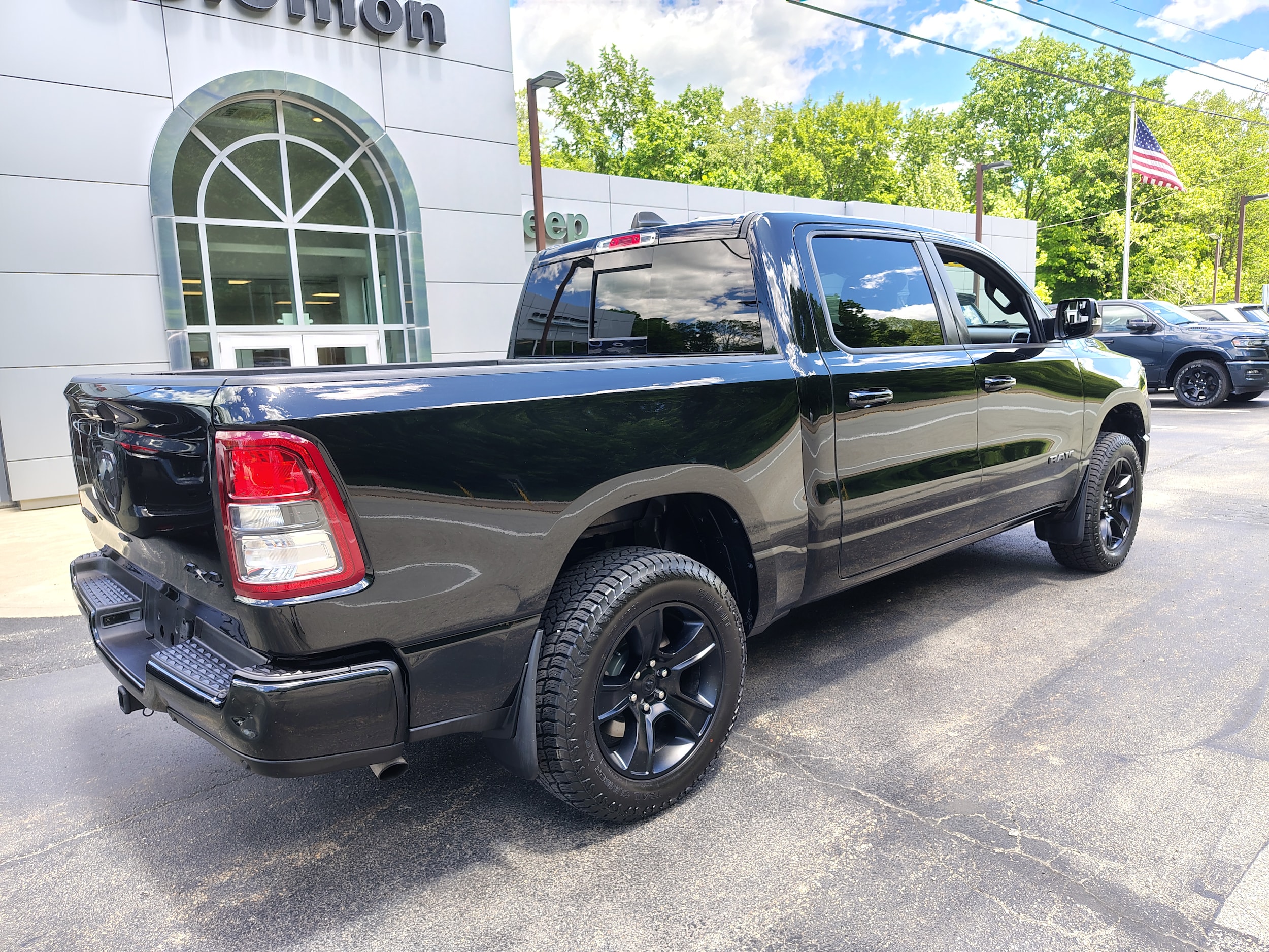 2021 Ram 1500 Big Horn Diamond Black Crystal Pearlcoat at Solomon CJD Brownsville