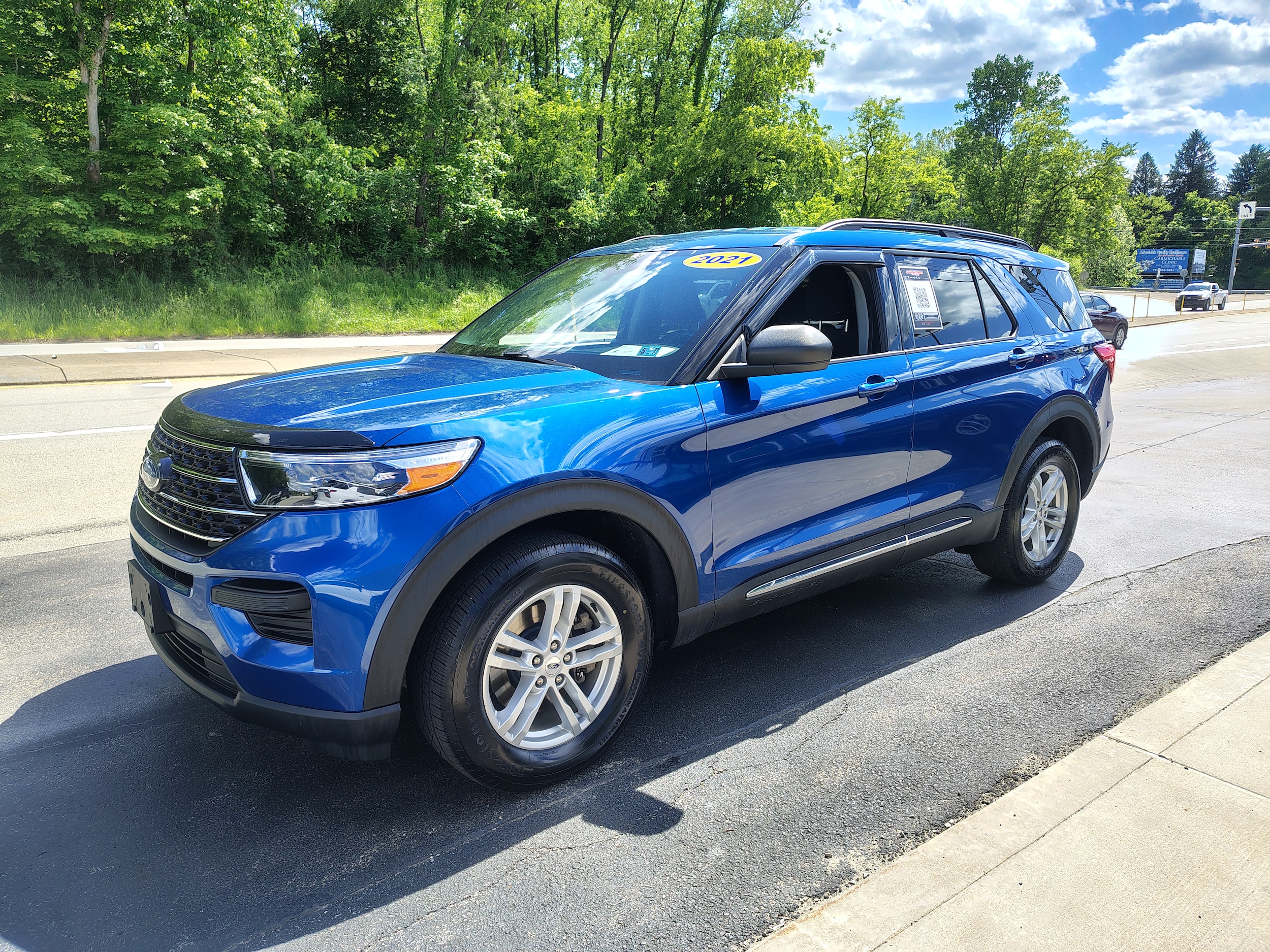 2021 Ford Explorer XLT Blue at Solomon CJD Brownsville