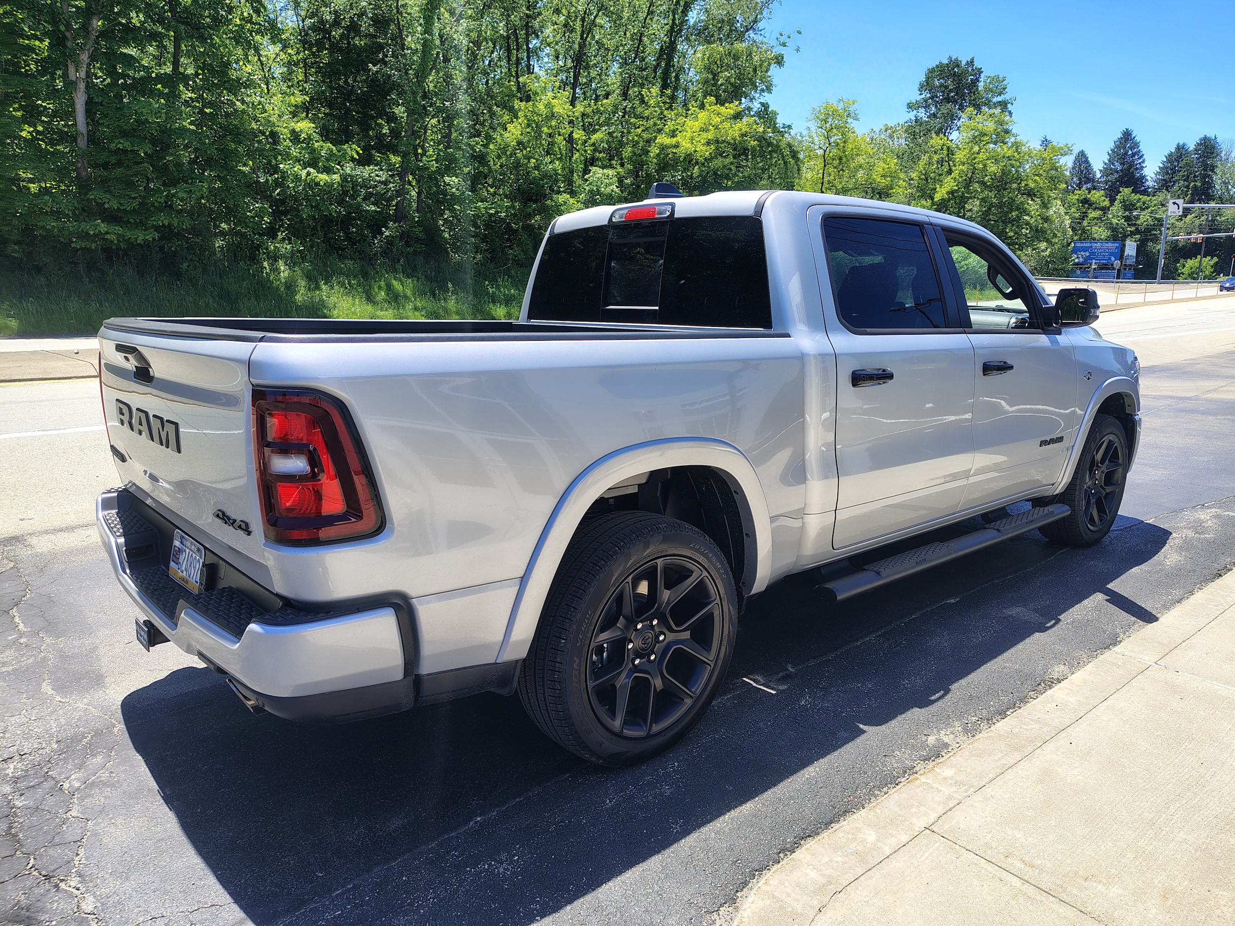 2026 Ram 1500 LARAMIE CREW CAB 4X4 5'7 BOX Silver Zynith at Solomon CJD Carmichaels