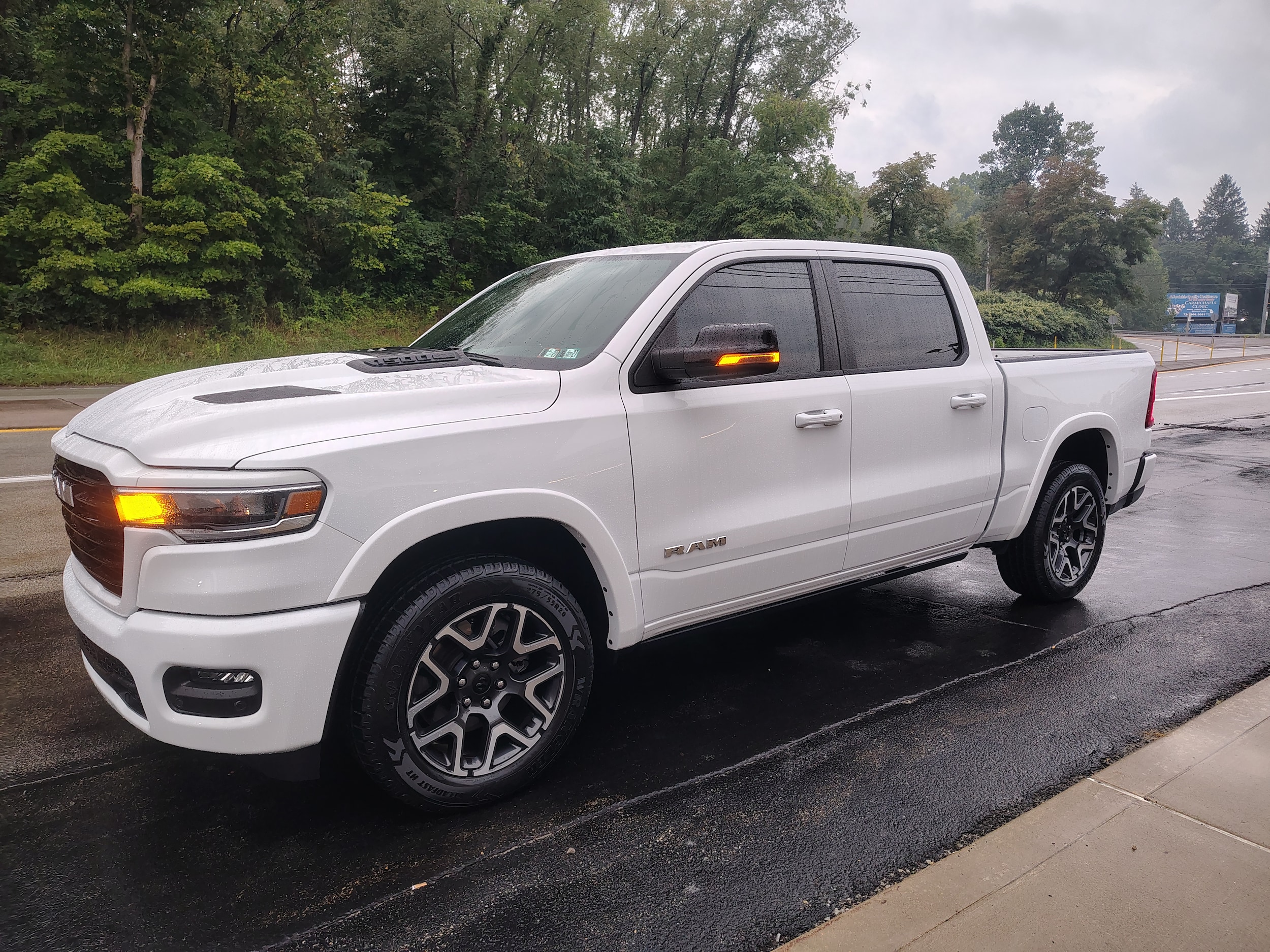 2025 Ram 1500 Laramie Bright White Clearcoat at Solomon CJD Carmichaels