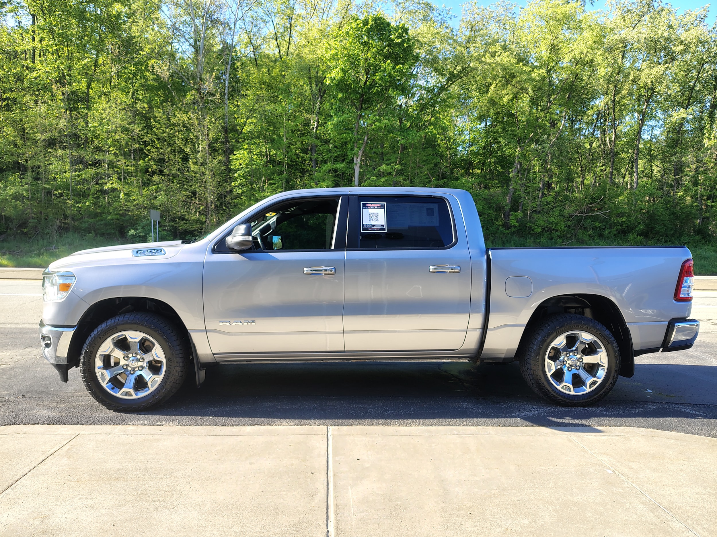 2019 Ram 1500 Big Horn/Lone Star Billet Silver Metallic Clearcoat at Solomon CJD Brownsville