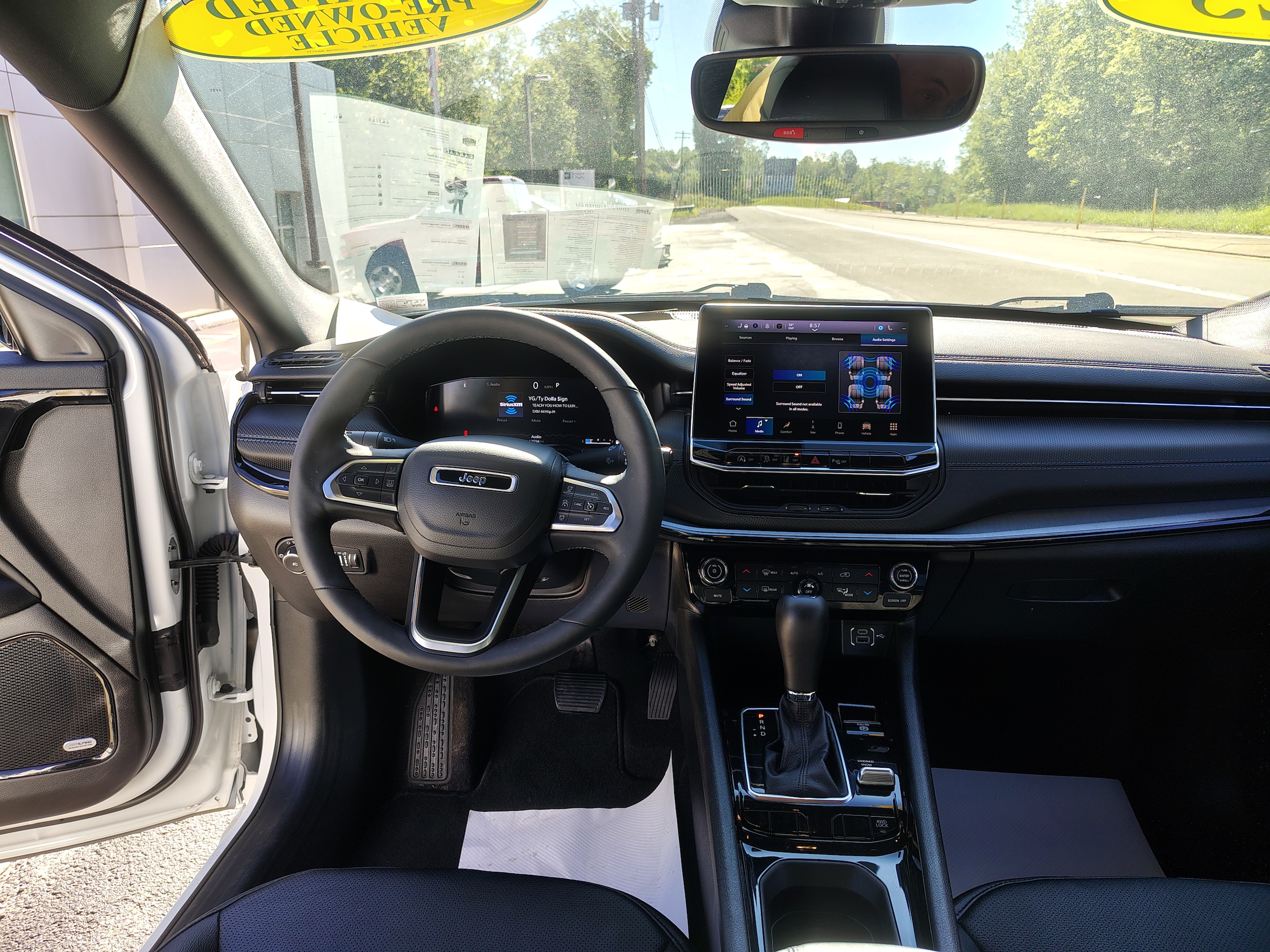 2025 Jeep Compass Limited Bright White Clearcoat at Solomon CJD Brownsville