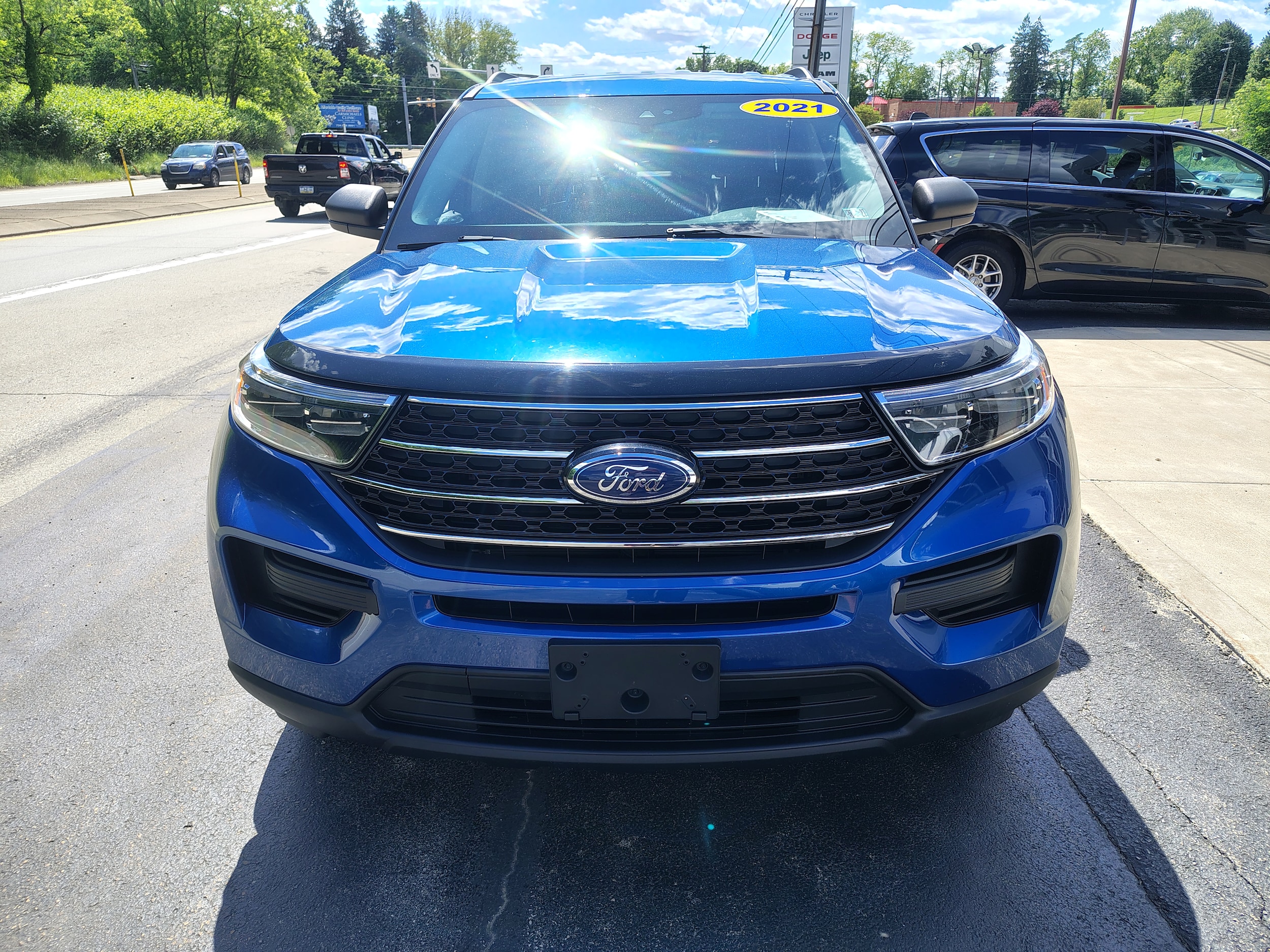 2021 Ford Explorer XLT Blue at Solomon CJD Brownsville
