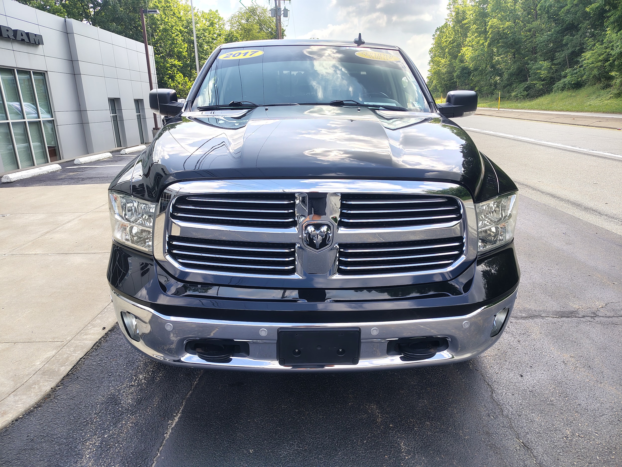 2017 Ram 1500 Big Horn Brilliant Black Crystal Pearlcoat at Solomon CJD Carmichaels