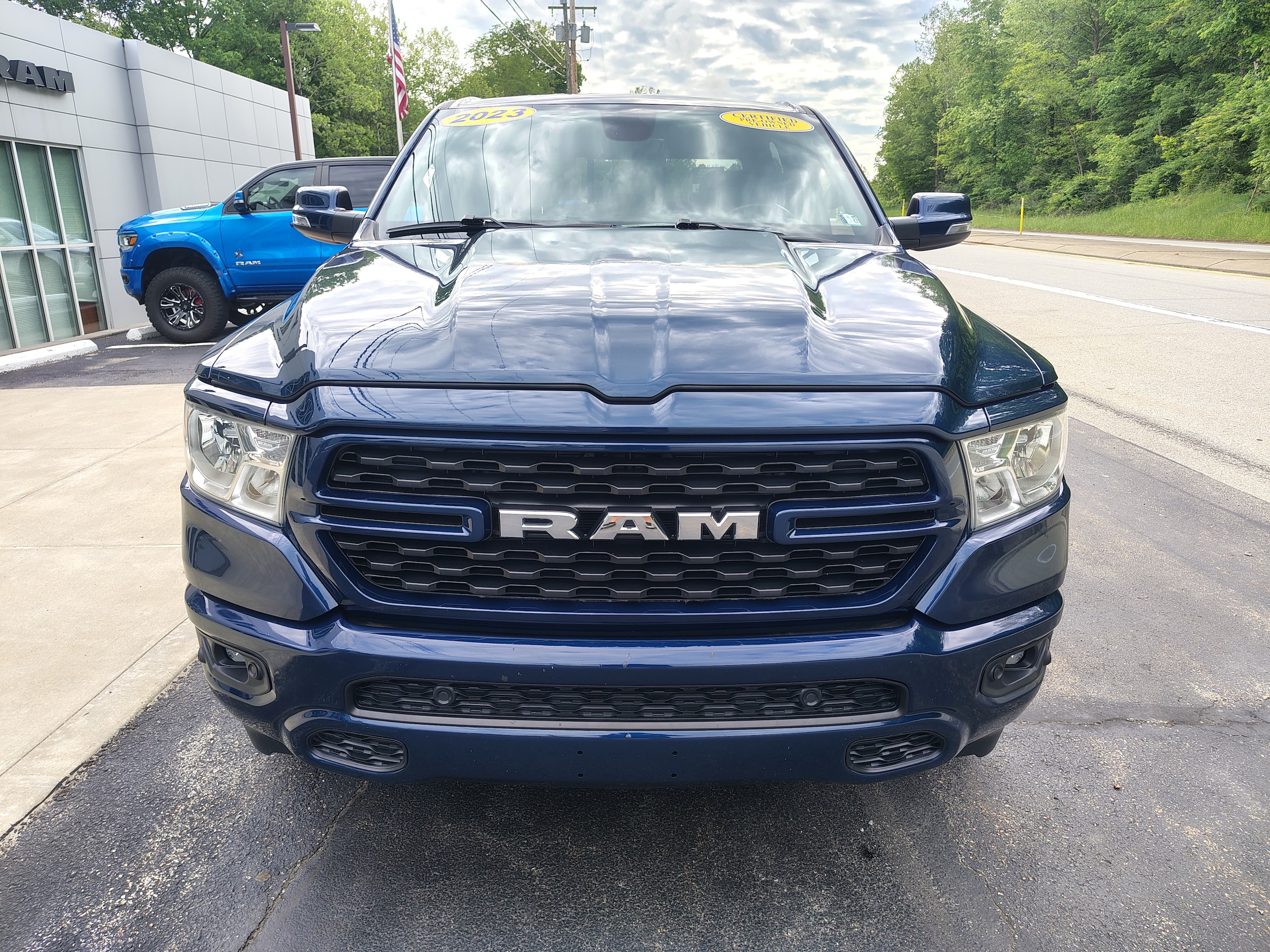 2023 Ram 1500 Big Horn Patriot Blue Pearlcoat at Solomon CJD Brownsville