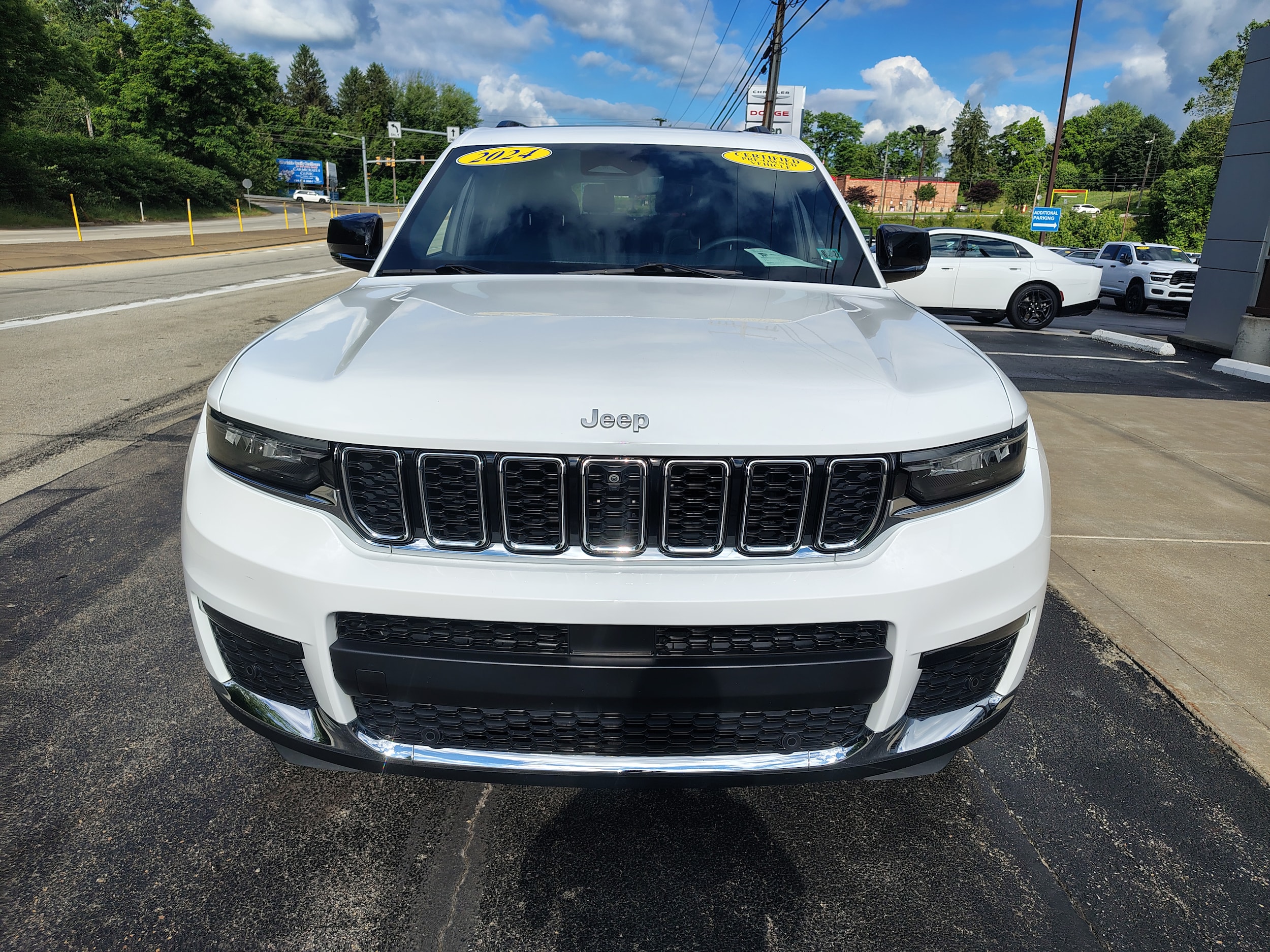 2024 Jeep Grand Cherokee L Limited Bright White Clearcoat at Solomon CJD Carmichaels