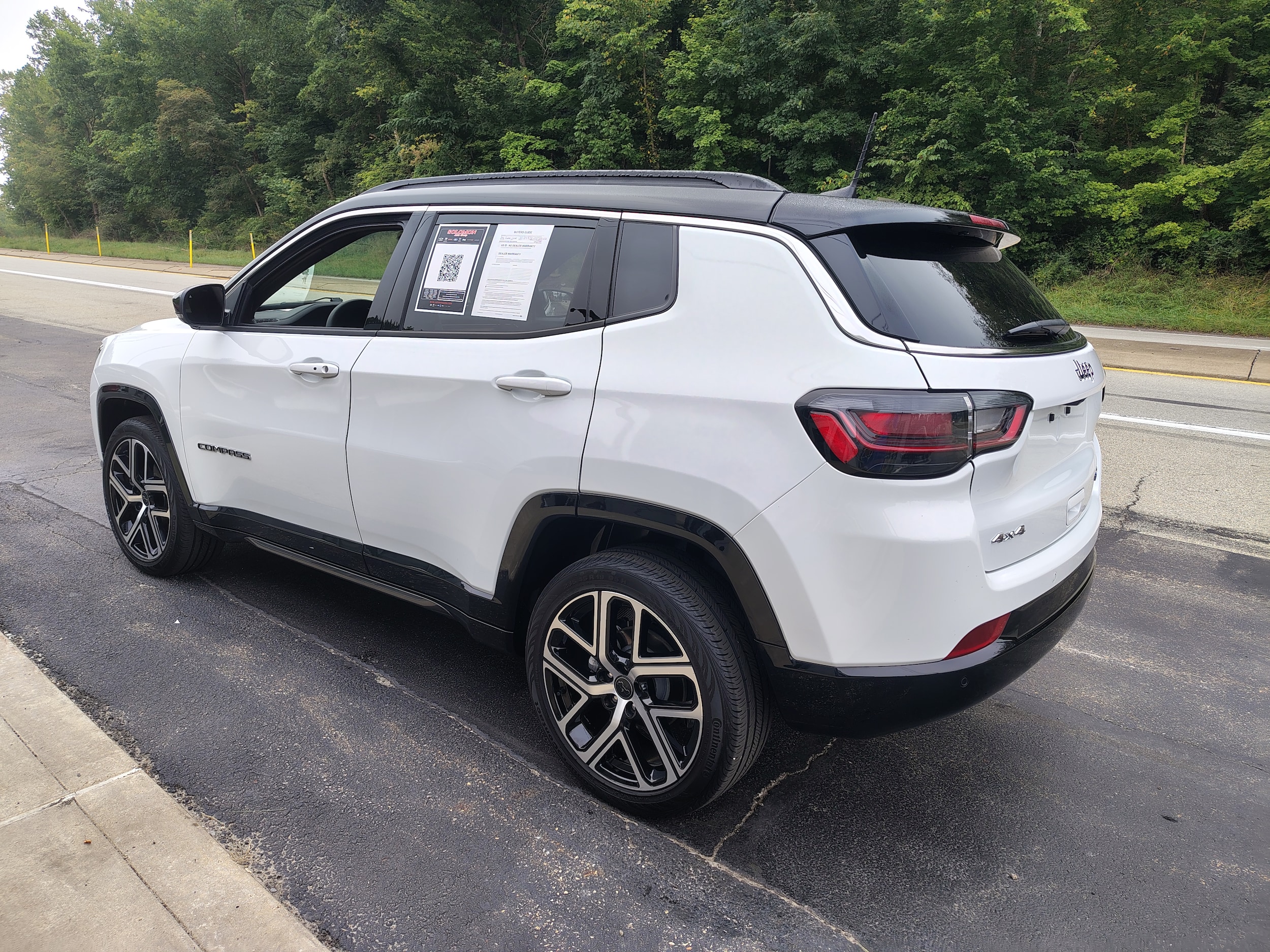 2025 Jeep Compass Limited Bright White Clearcoat at Solomon CJD Carmichaels