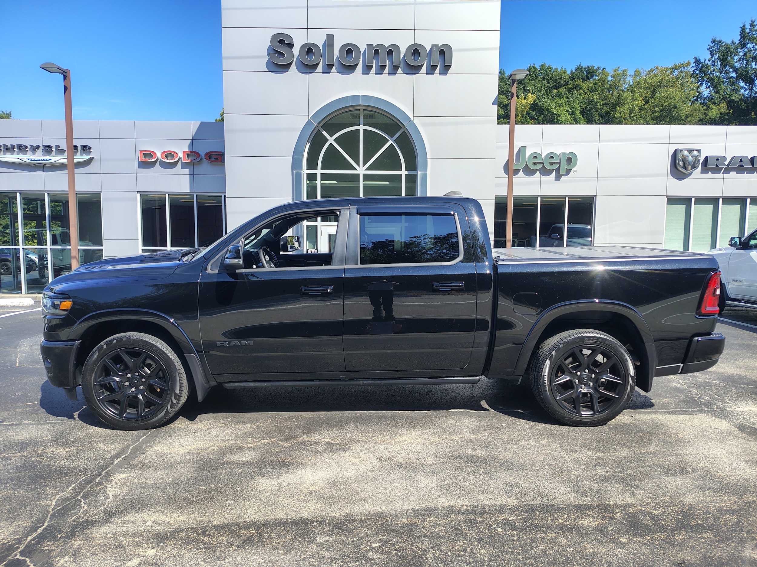 2026 Ram 1500 Laramie Diamond Black Crystal Pearlcoat at Solomon CJD Brownsville
