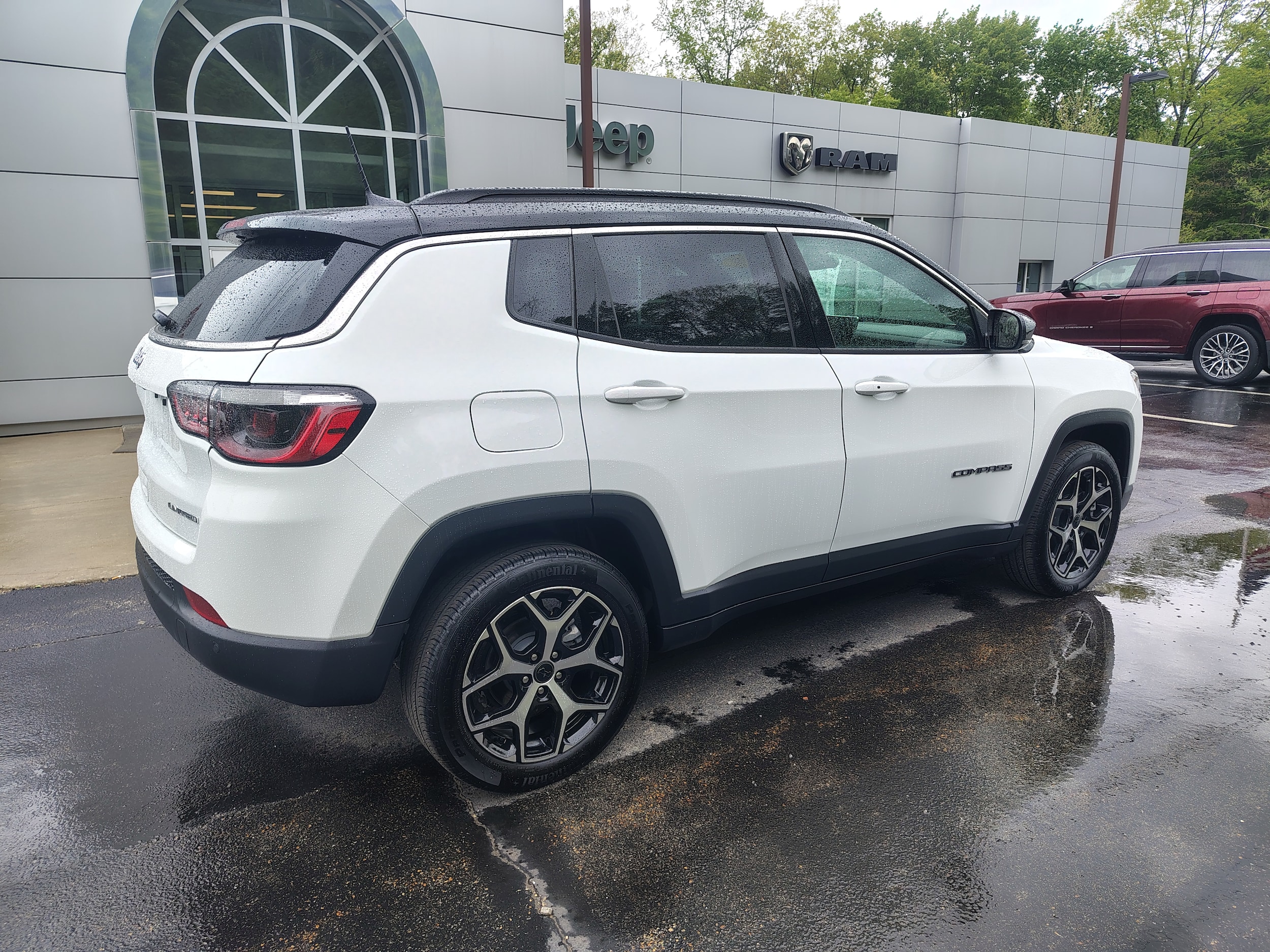 2025 Jeep Compass Limited Bright White Clearcoat at Solomon CJD Brownsville