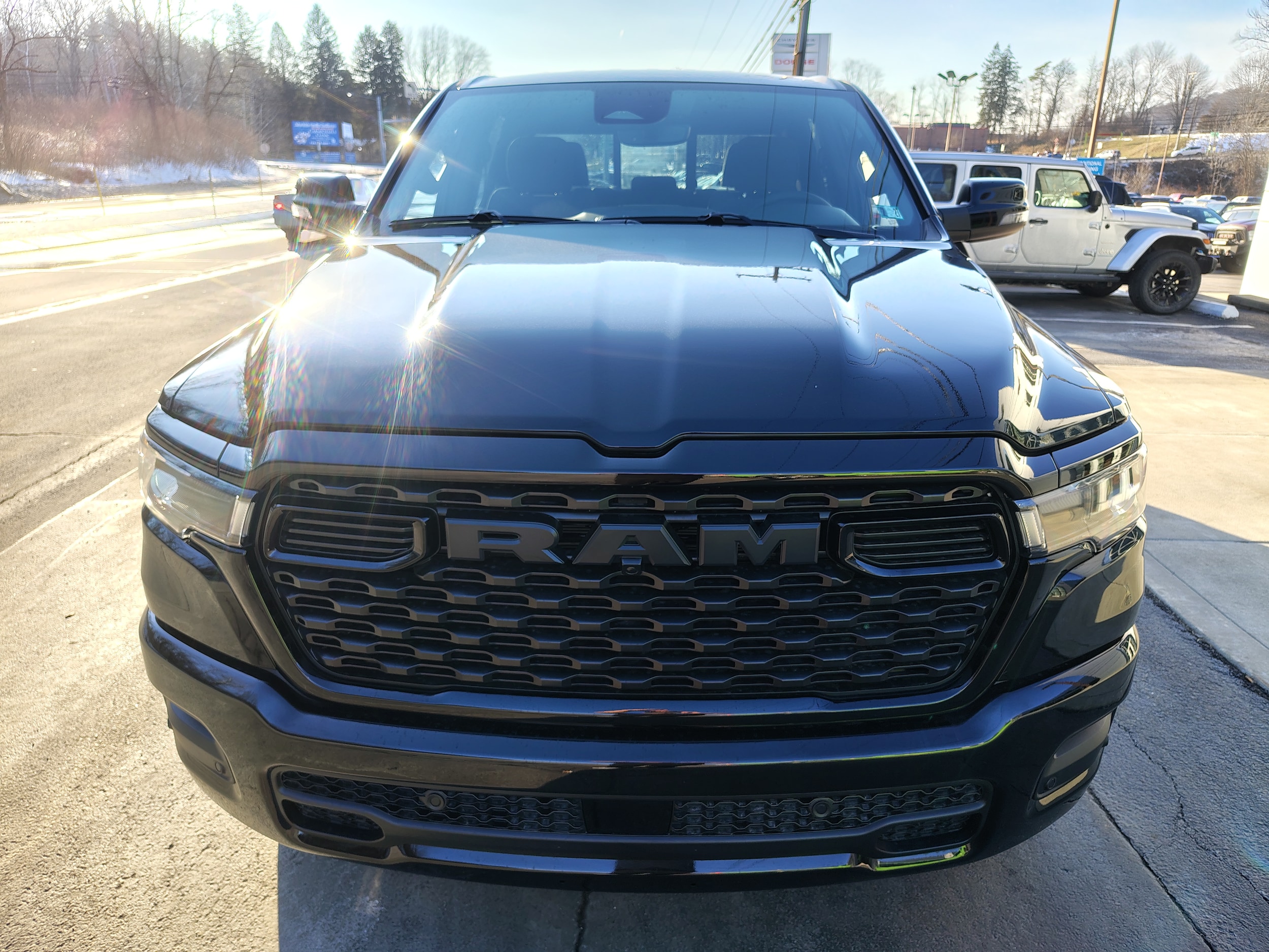 2026 Ram 1500 BIG HORN CREW CAB 4X4 5'7 BOX Diamond Black Crystal Pearlcoat at Solomon CJD Carmichaels