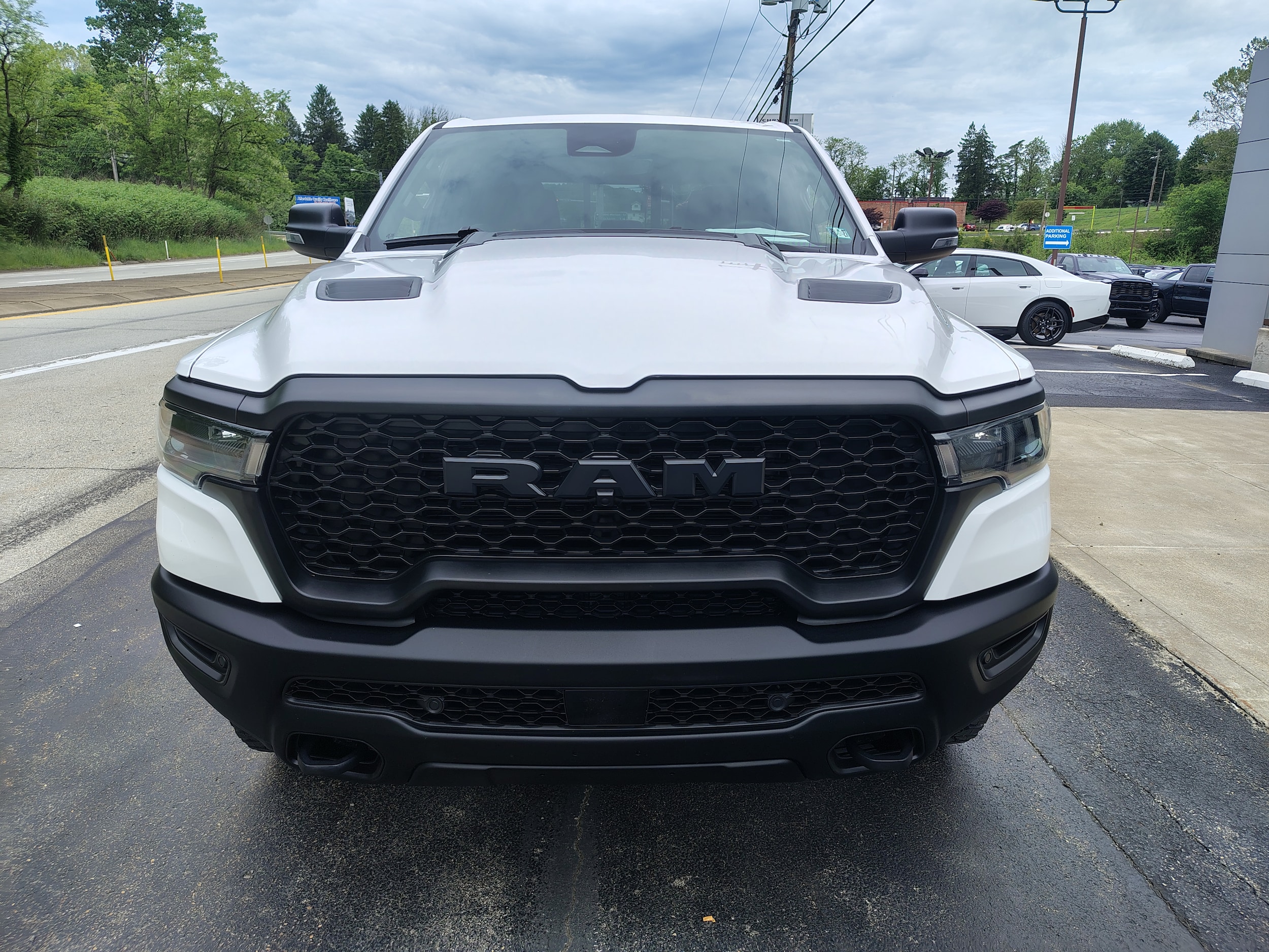 2026 Ram 1500 Rebel Bright White Clearcoat at Solomon CJD Brownsville