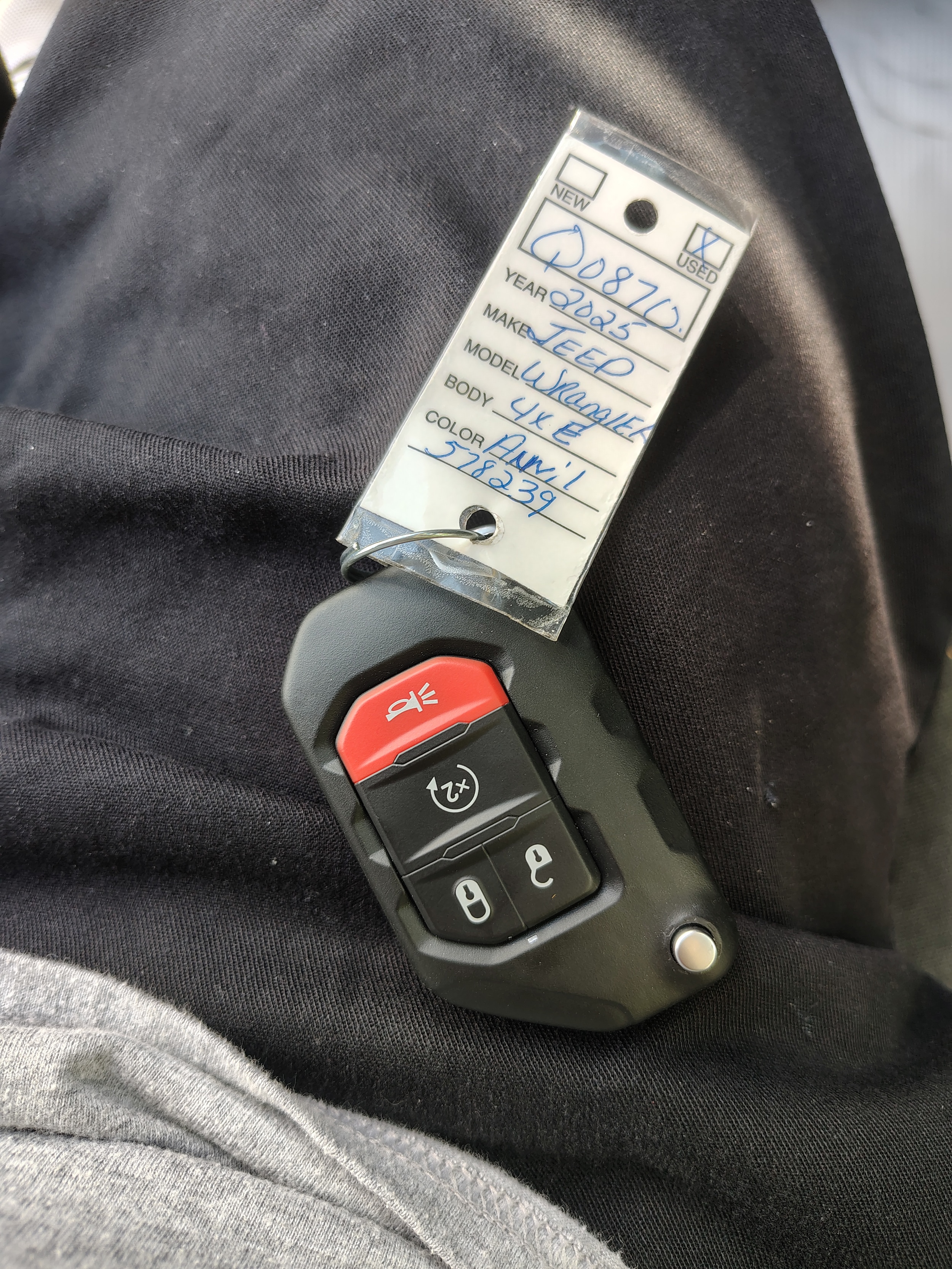 2025 Jeep Wrangler 4xe Sahara Anvil Clearcoat at Solomon CJD Brownsville