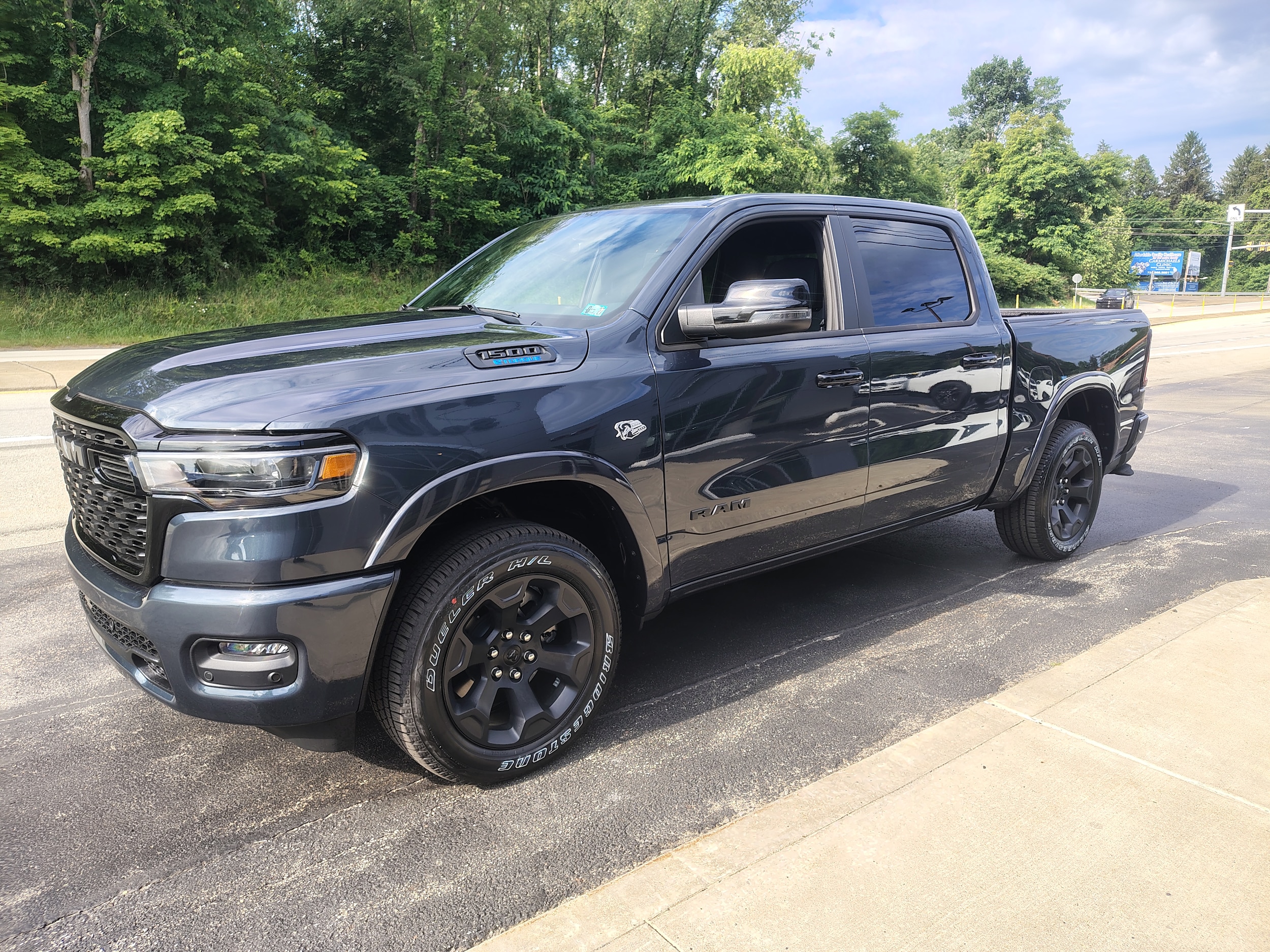 2026 Ram 1500 BIG HORN CREW CAB 4X4 5'7 BOX Forged Blue at Solomon CJD Carmichaels