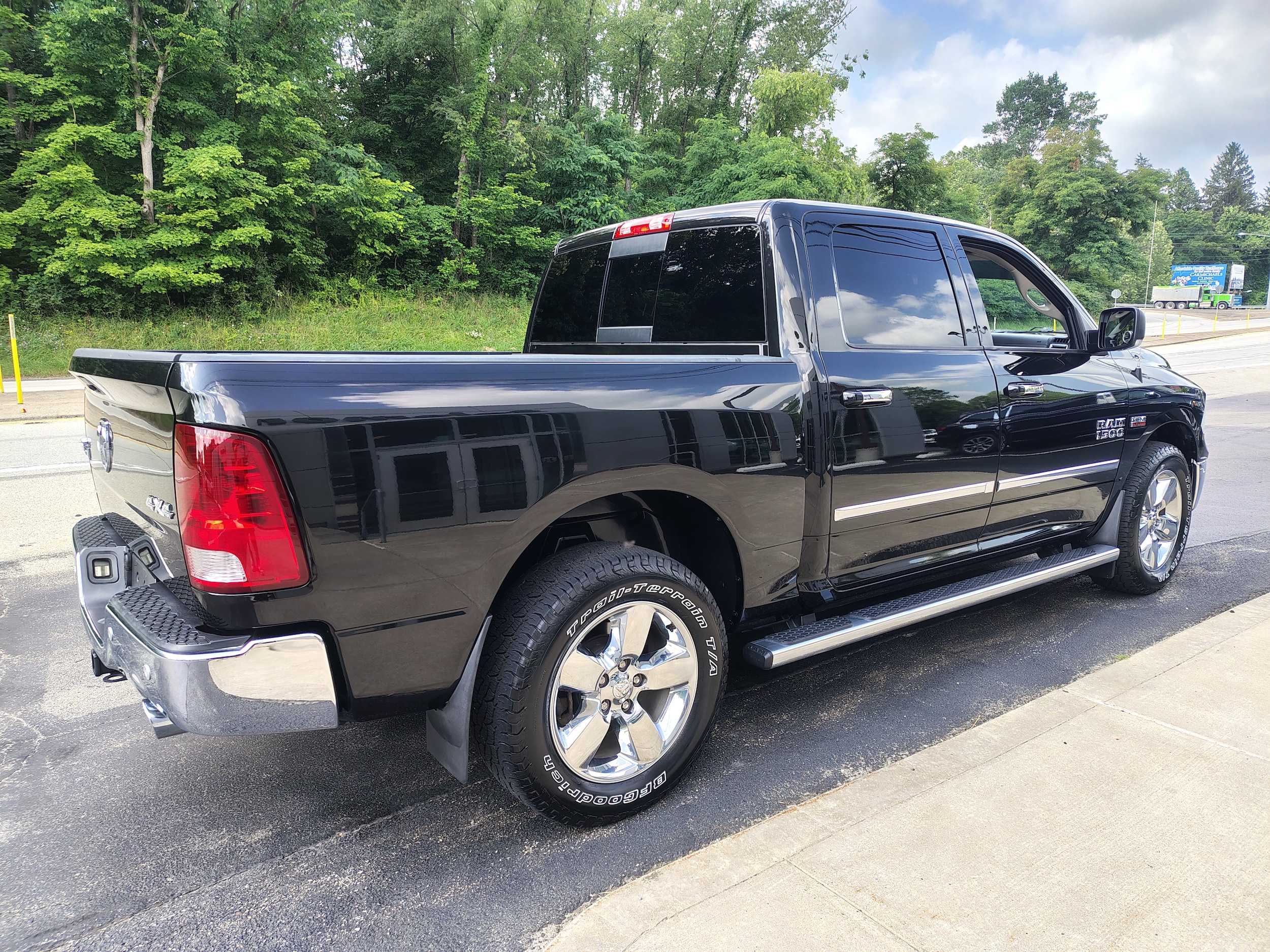 2017 Ram 1500 Big Horn Brilliant Black Crystal Pearlcoat at Solomon CJD Carmichaels