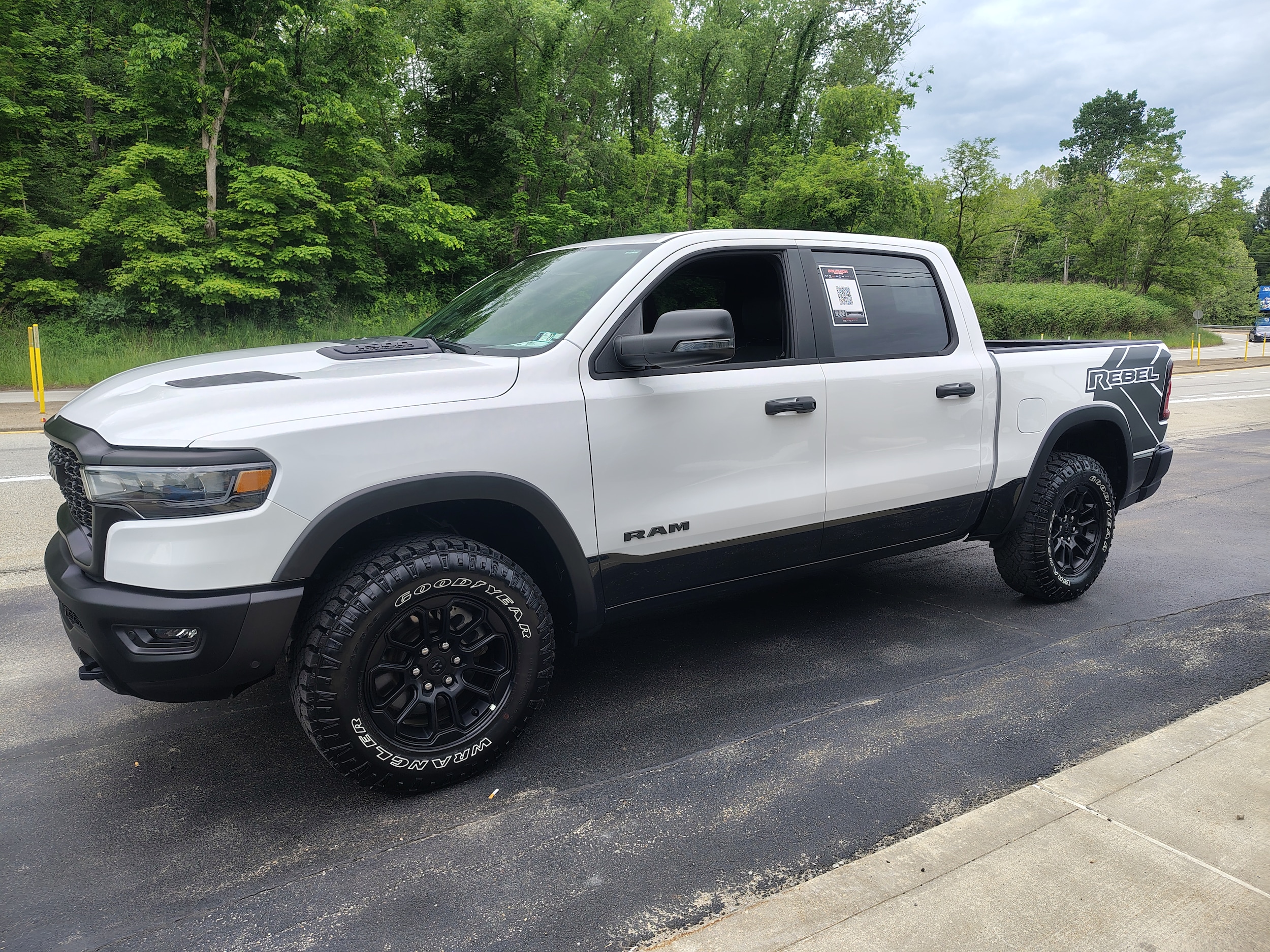 2026 Ram 1500 Rebel Bright White Clearcoat at Solomon CJD Brownsville