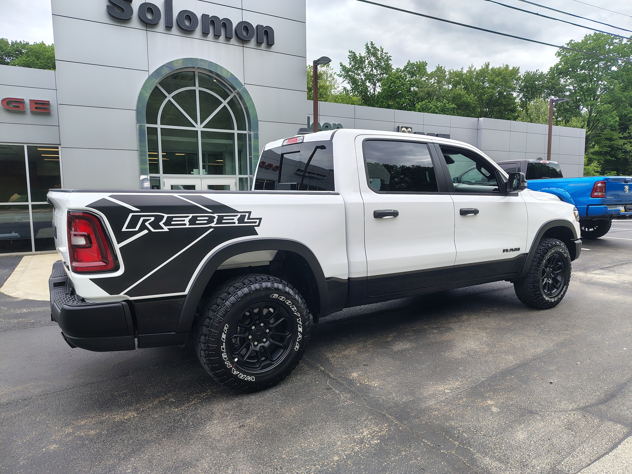 2026 Ram 1500 Rebel Bright White Clearcoat at Solomon CJD Brownsville