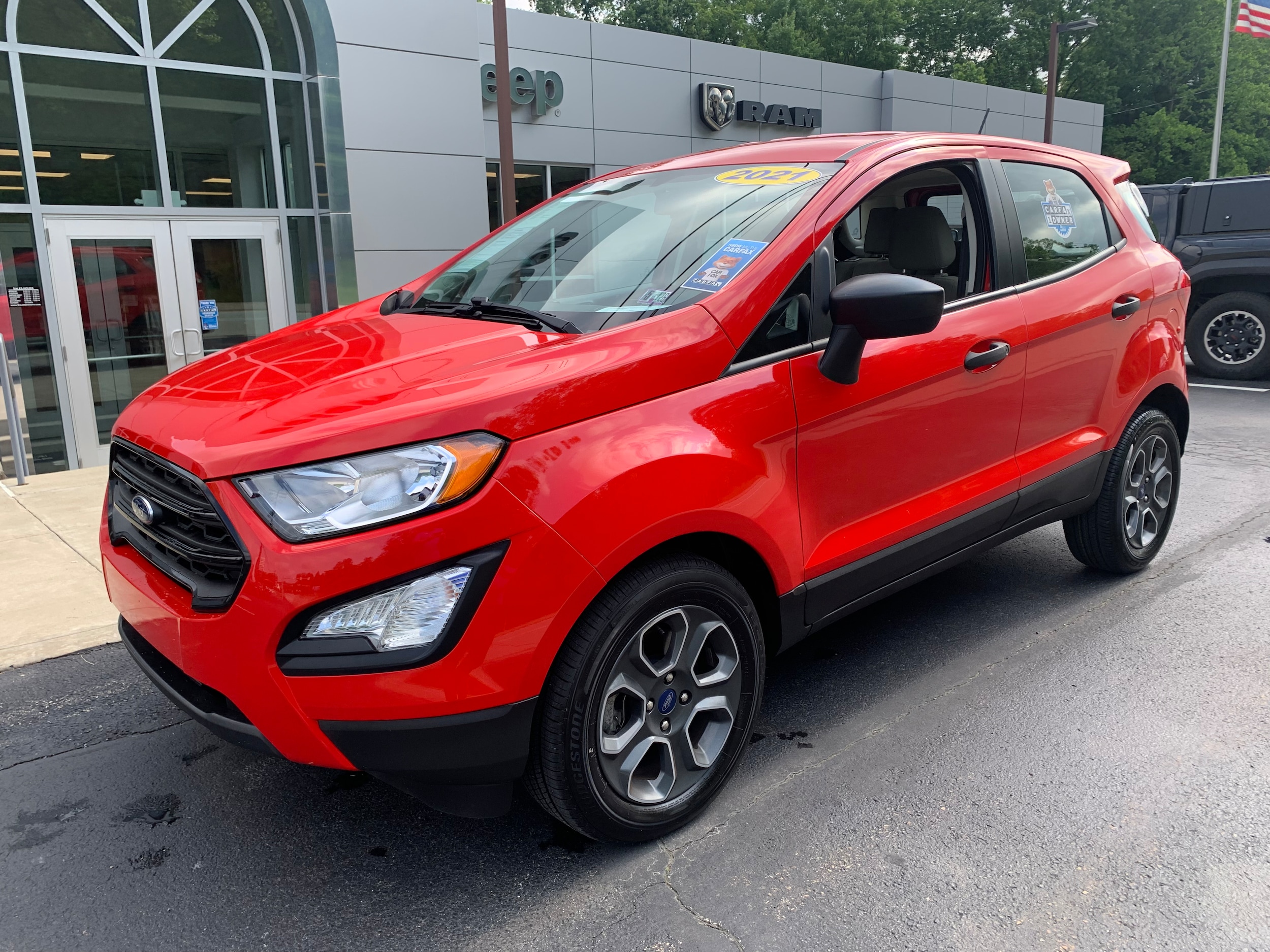 Certified 2021 Ford EcoSport S with VIN MAJ3S2FEXMC420381 for sale in Carmichaels, PA