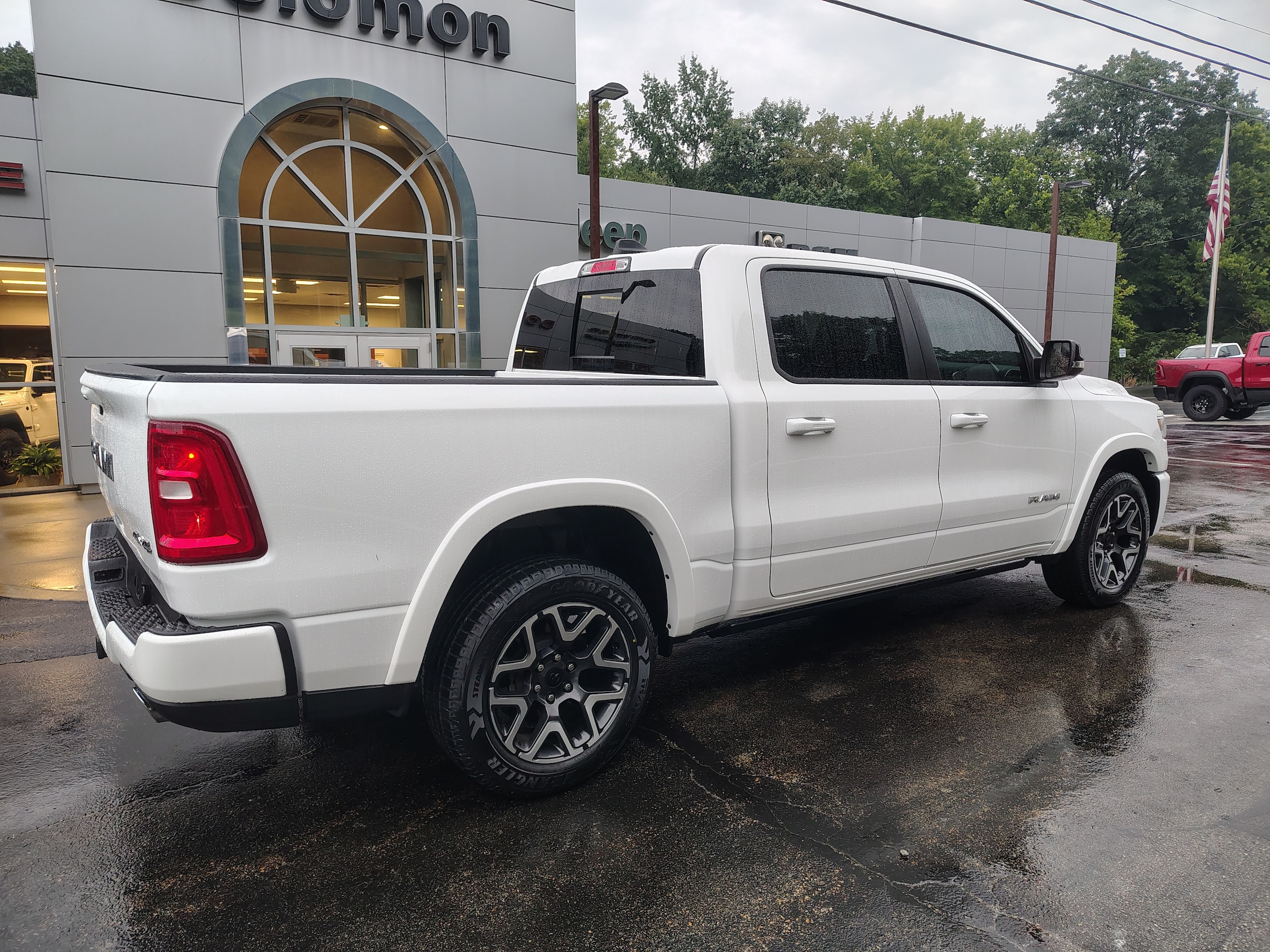 2025 Ram 1500 Laramie Bright White Clearcoat at Solomon CJD Carmichaels