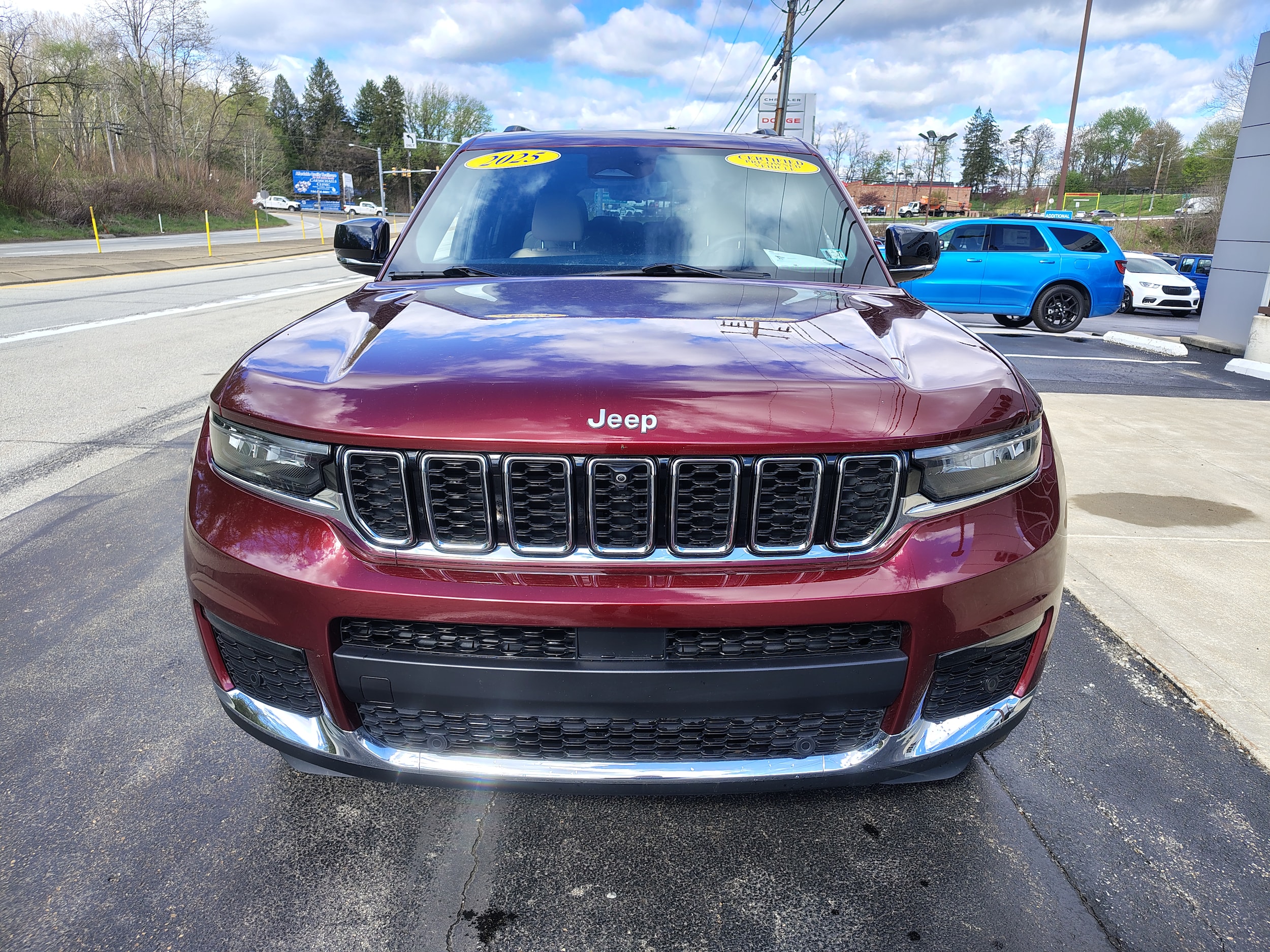 2025 Jeep Grand Cherokee L Limited Velvet Red Pearlcoat at Solomon CJD Carmichaels