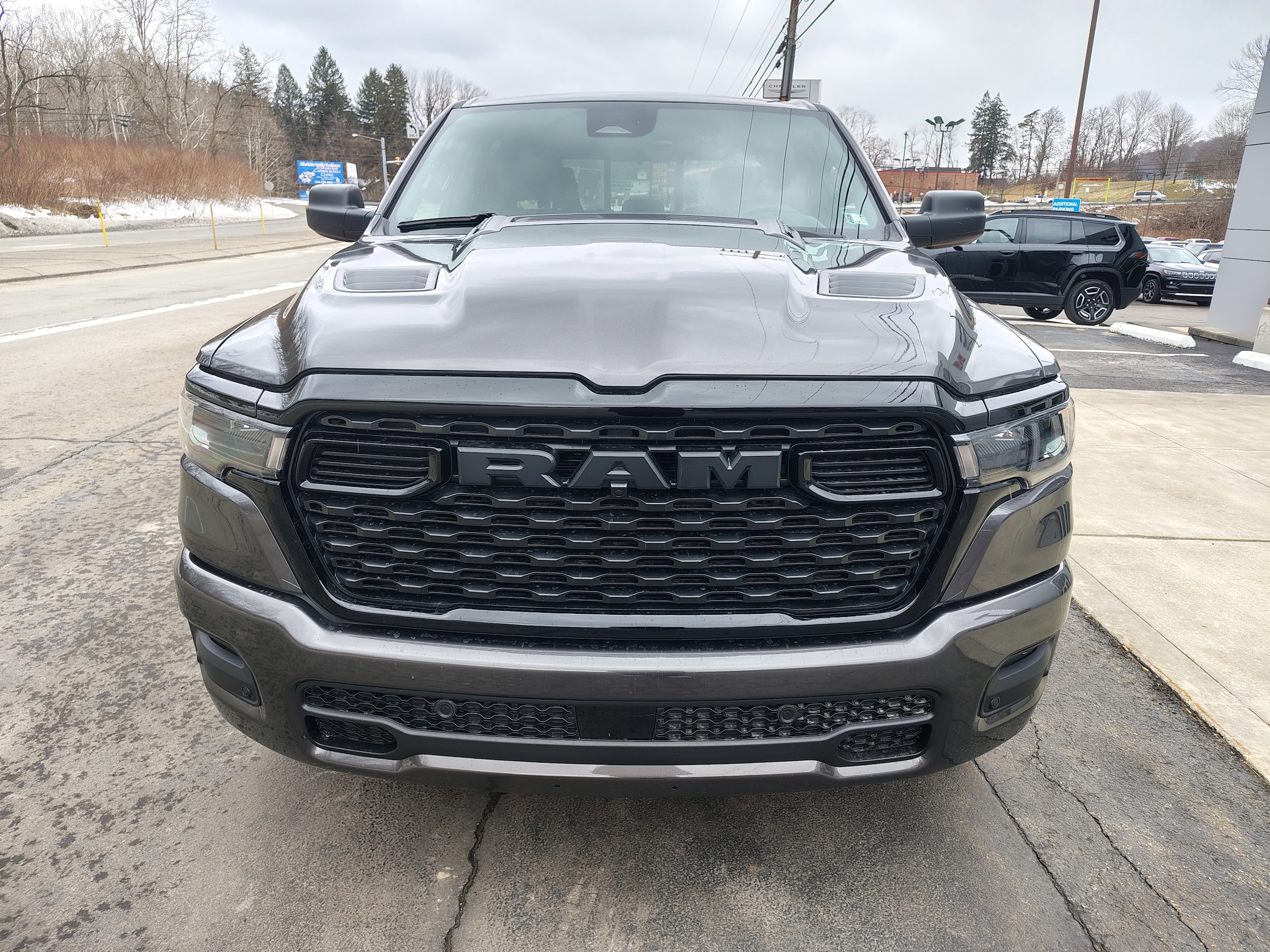 2026 Ram 1500 EXPRESS CREW CAB 4X4 5'7 BOX Granite Crystal at Solomon CJD Carmichaels