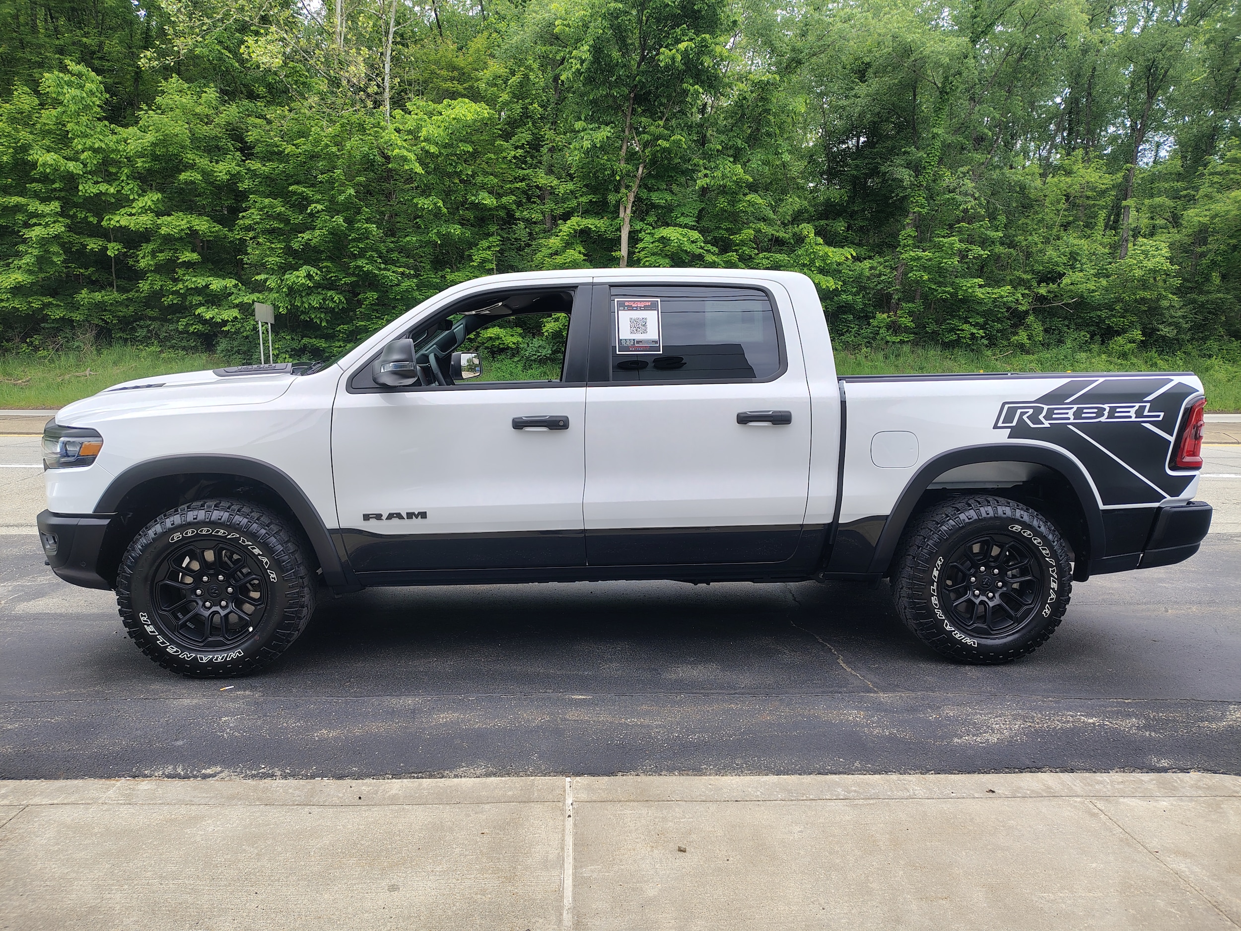 2026 Ram 1500 Rebel Bright White Clearcoat at Solomon CJD Brownsville