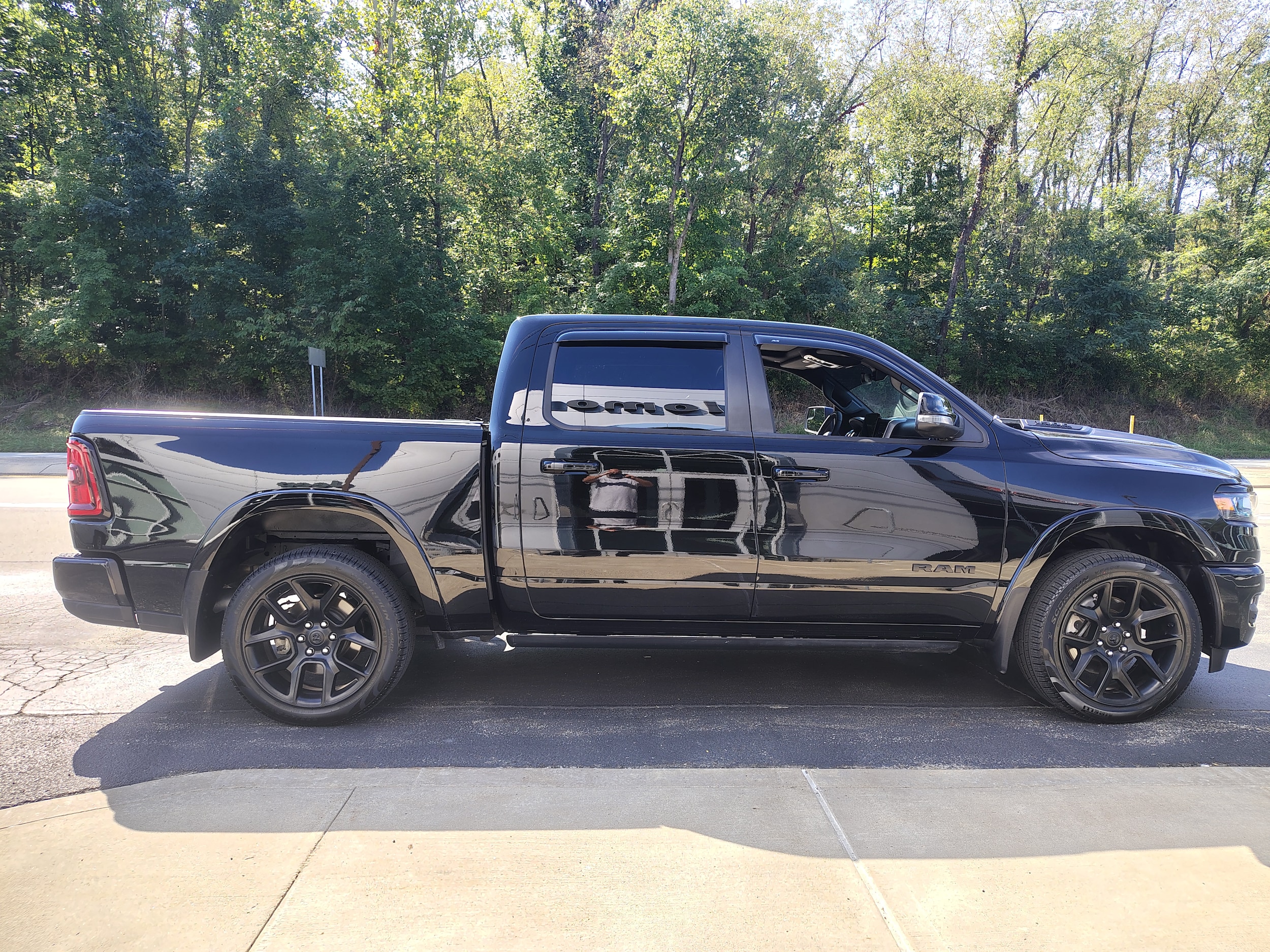 2026 Ram 1500 Laramie Diamond Black Crystal Pearlcoat at Solomon CJD Brownsville