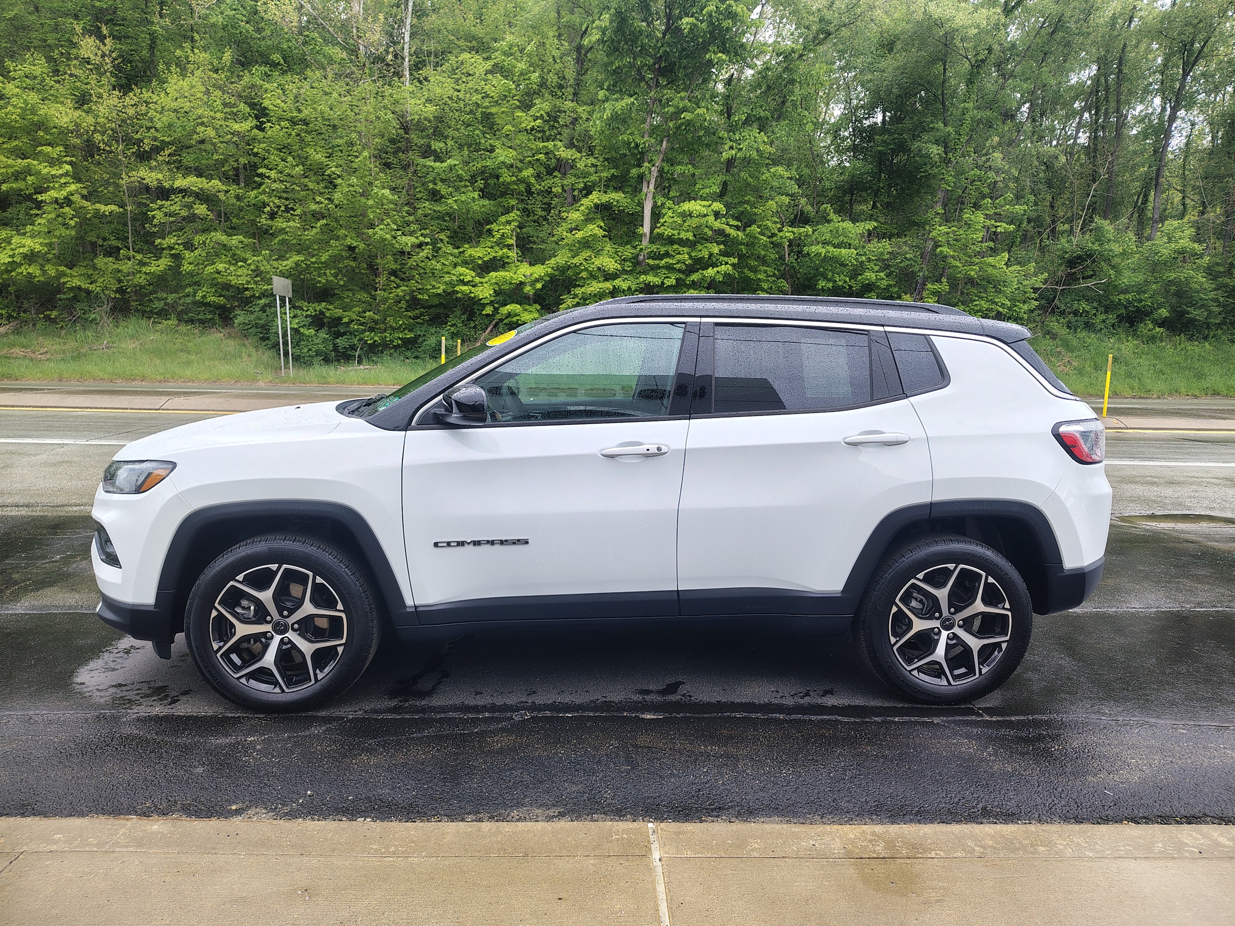 2025 Jeep Compass Limited Bright White Clearcoat at Solomon CJD Brownsville