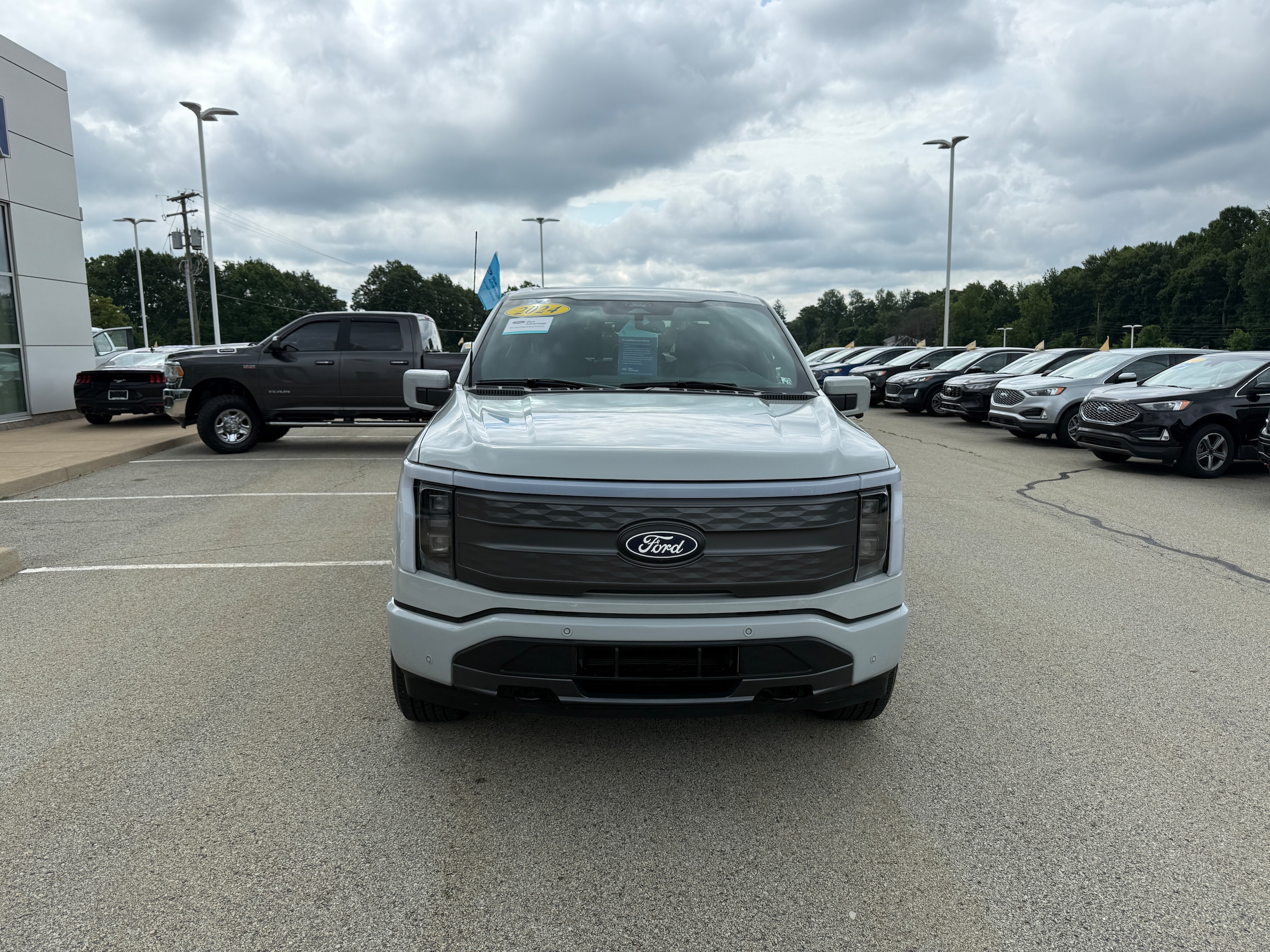 Certified 2024 Ford F-150 Lightning Lariat with VIN 1FT6W5L72RWG07106 for sale in Brownsville, PA