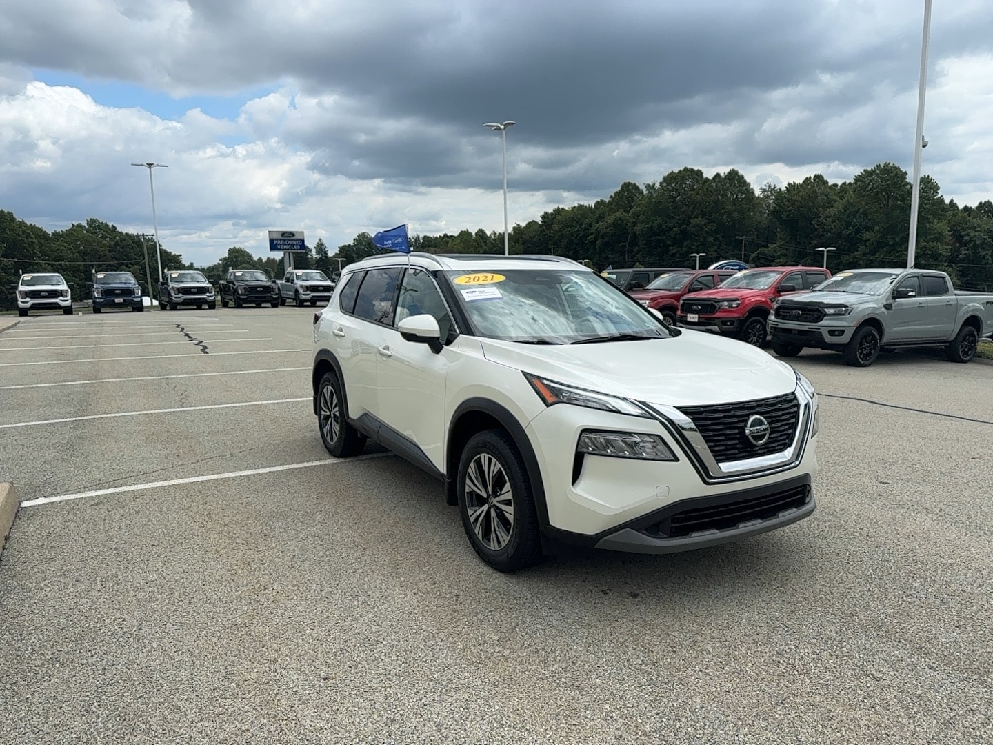 Certified 2021 Nissan Rogue SV with VIN JN8AT3BB3MW220820 for sale in Brownsville, PA