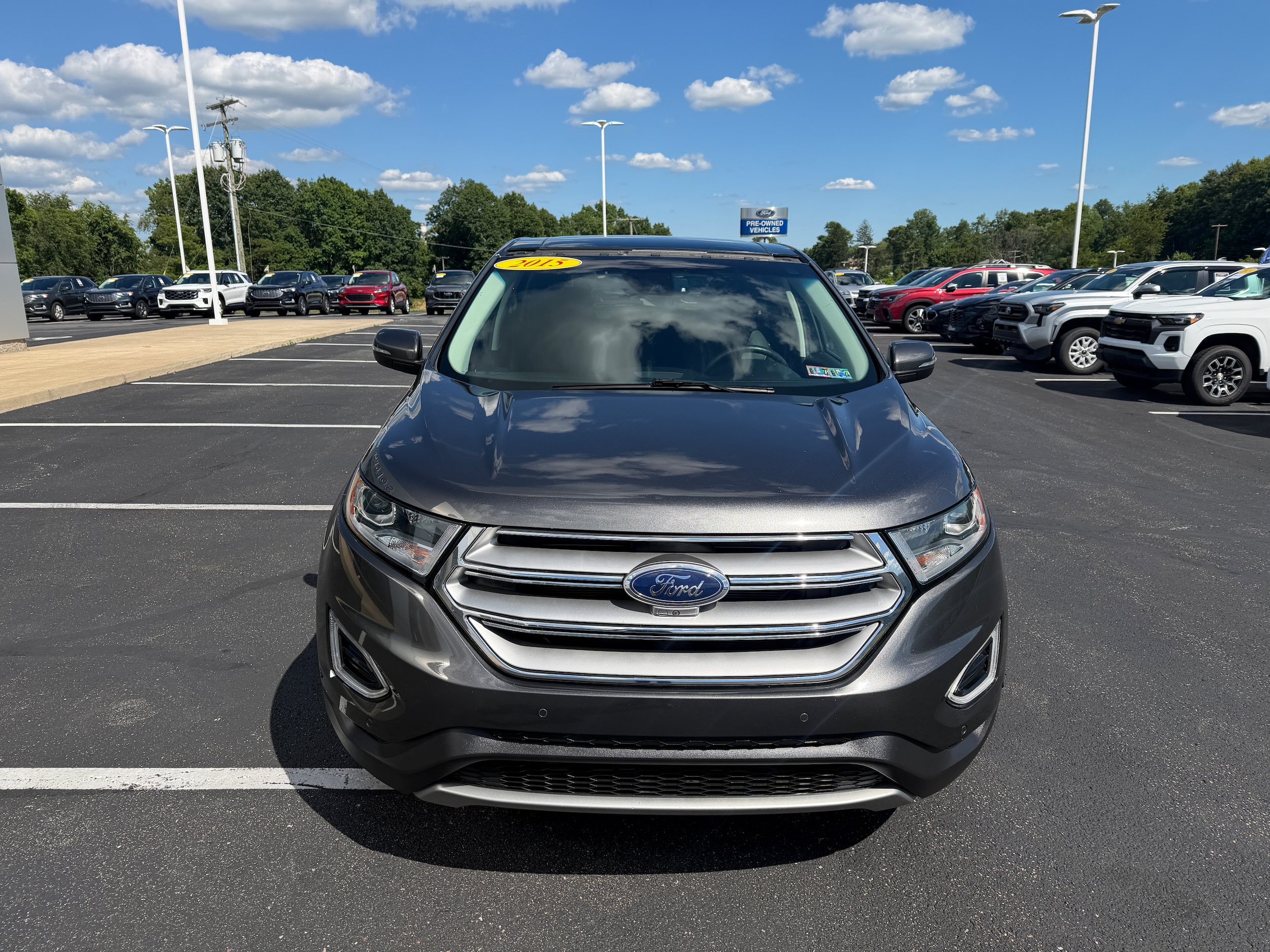 Used 2015 Ford Edge Titanium with VIN 2FMPK4K98FBB11880 for sale in Brownsville, PA