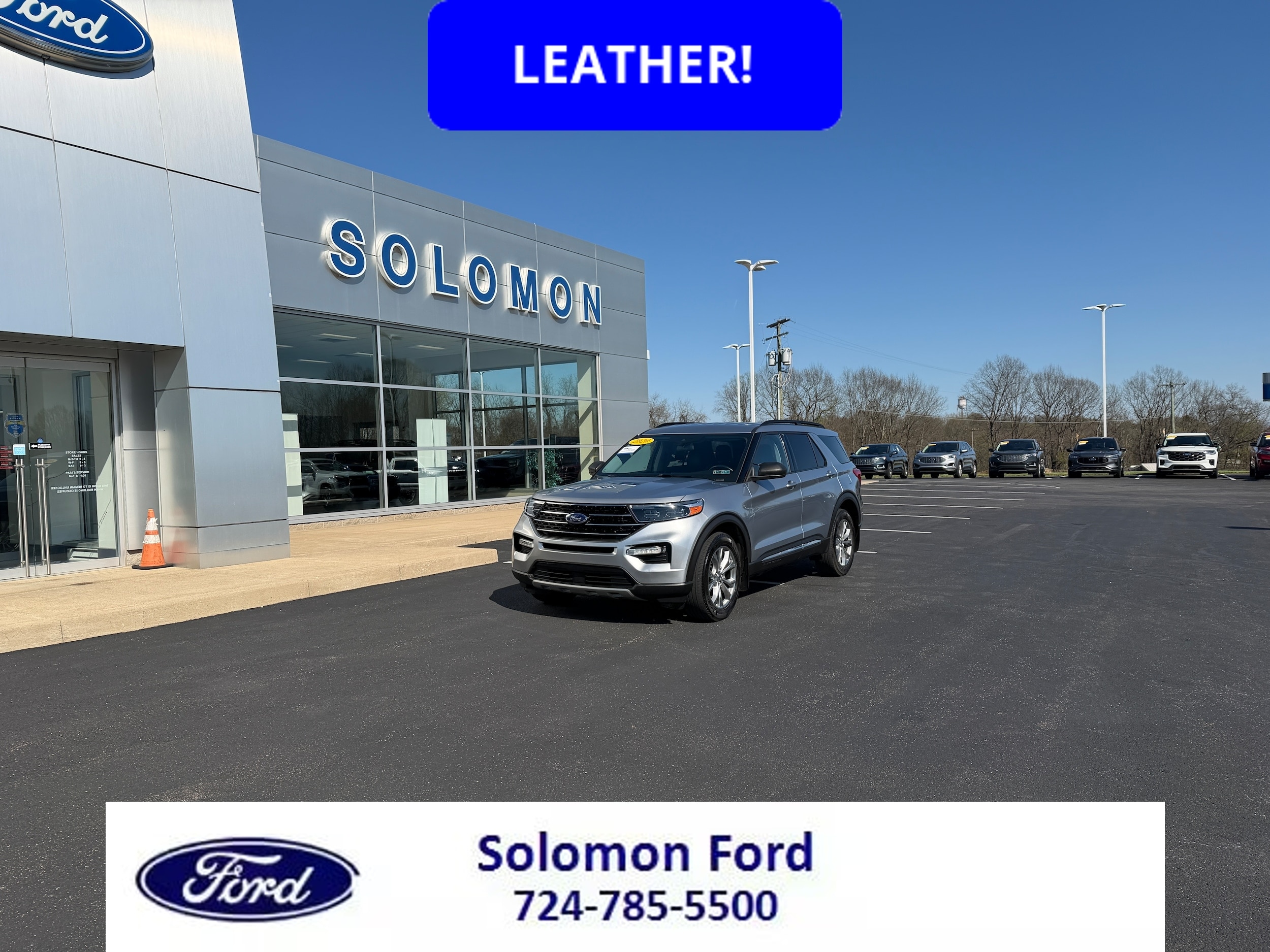 Iconic Silver 2020 Ford Explorer XLT AWD SUV / Crossover All-Wheel Drive Automatic