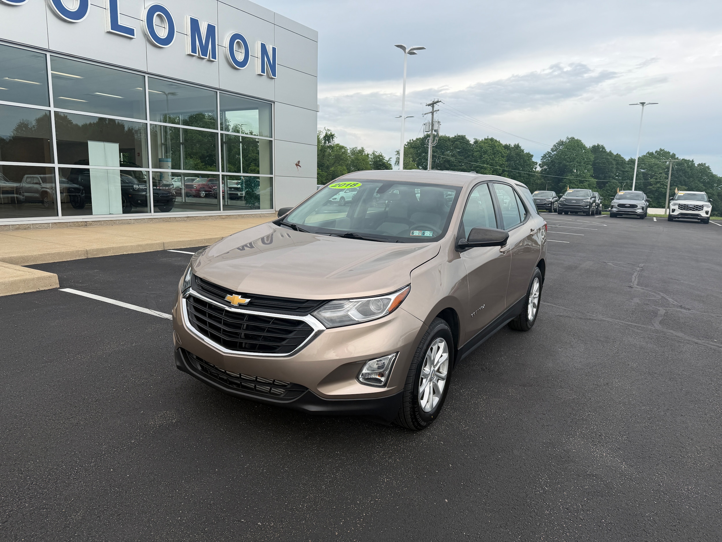 Certified 2018 Chevrolet Equinox LS with VIN 2GNAXHEV8J6340287 for sale in Brownsville, PA