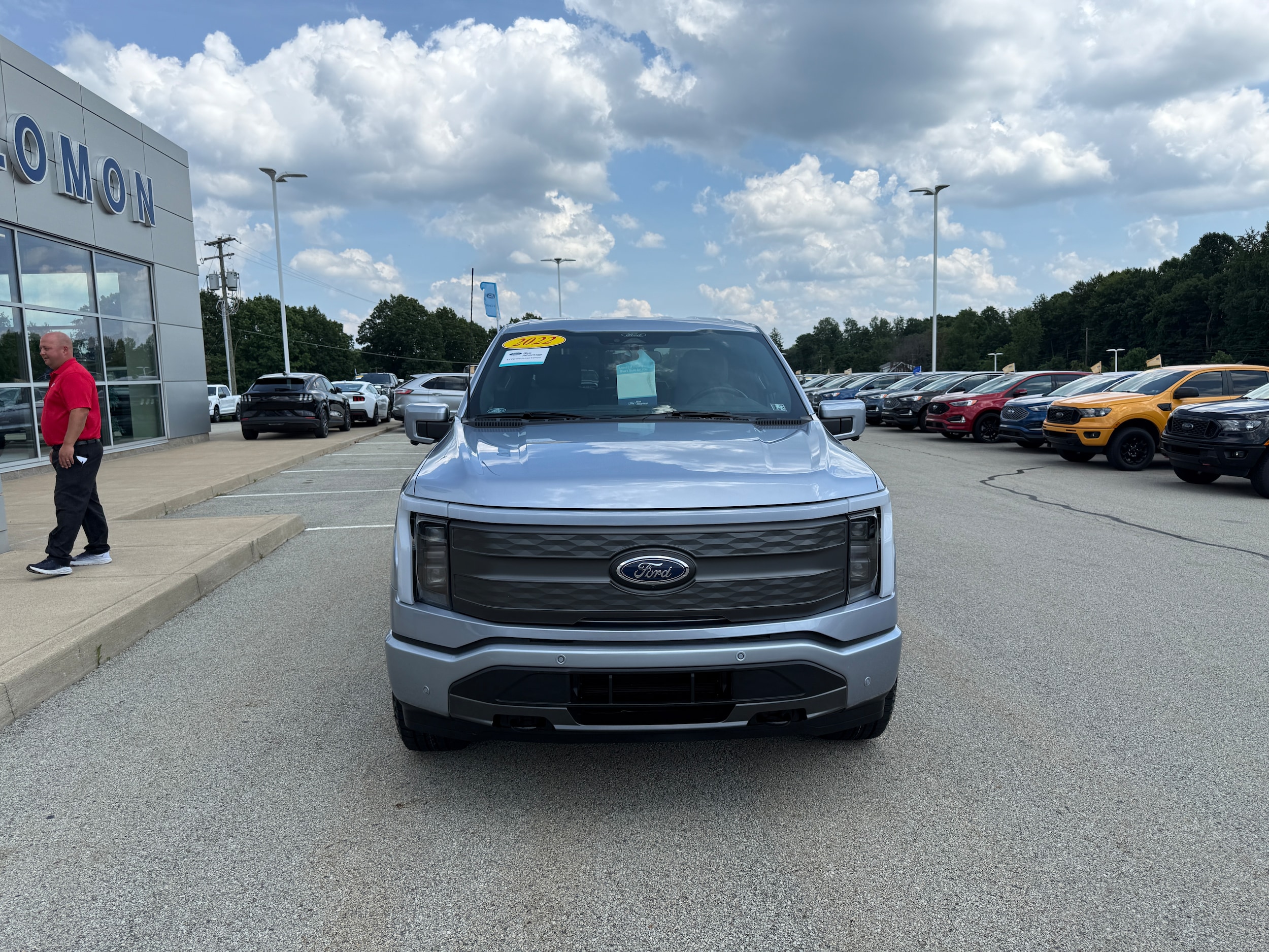 Certified 2022 Ford F-150 Lightning Lariat with VIN 1FTVW1EL5NWG16262 for sale in Brownsville, PA
