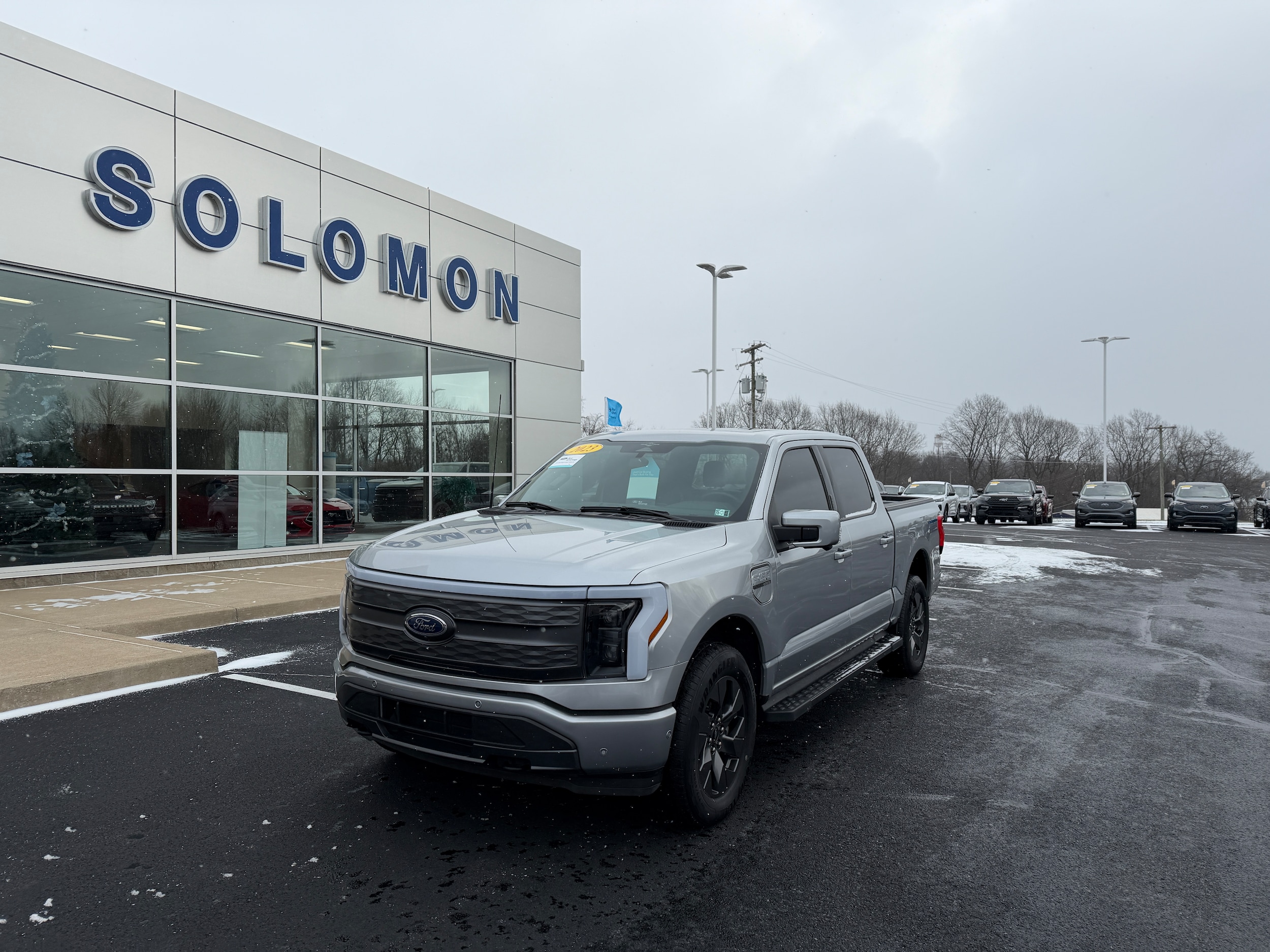 Certified 2023 Ford F-150 Lightning Lariat with VIN 1FT6W1EV3PWG60270 for sale in Brownsville, PA