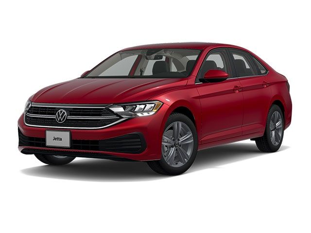 Red Metallic 2022 Volkswagen Jetta Sedan Front-Wheel Drive 8-Speed Automatic
