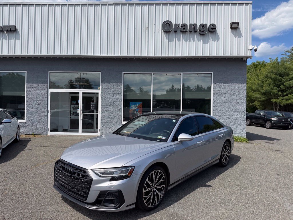 Silver Metallic 2022 Audi A8 Sedan All-Wheel Drive 8-Speed Automatic