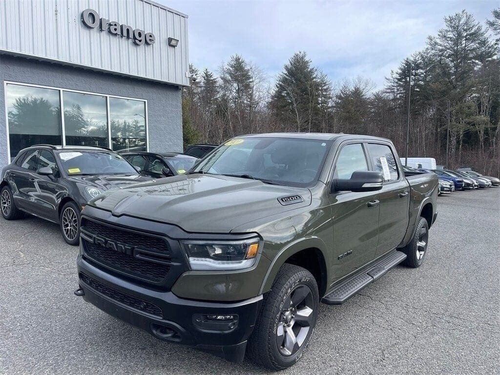 Used 2021 RAM Ram 1500 Pickup Big Horn/Lone Star with VIN 1C6SRFFT1MN668683 for sale in Orange, MA