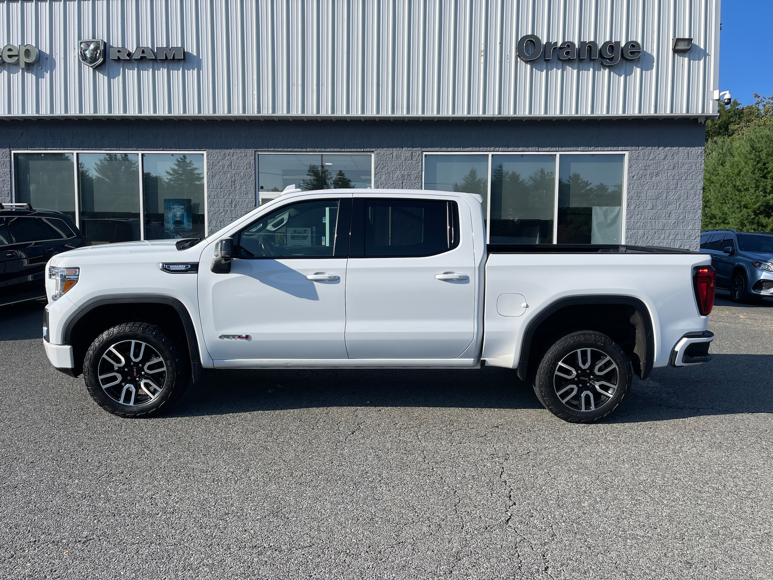 Used 2021 GMC Sierra 1500 AT4 with VIN 1GTU9EET6MZ210935 for sale in Orange, MA