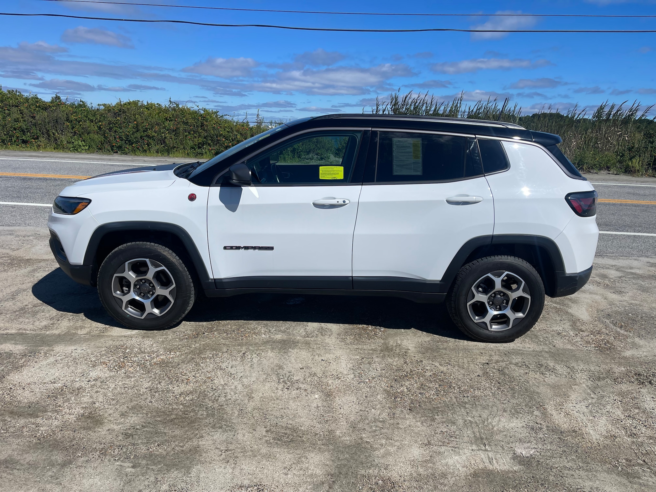 Used 2022 Jeep Compass Trailhawk with VIN 3C4NJDDB6NT141008 for sale in Orange, MA