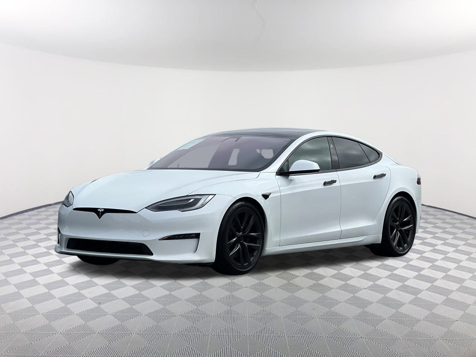 Used 2022 Tesla Model S Plaid with VIN 5YJSA1E61NF468675 for sale in Belmont, CA